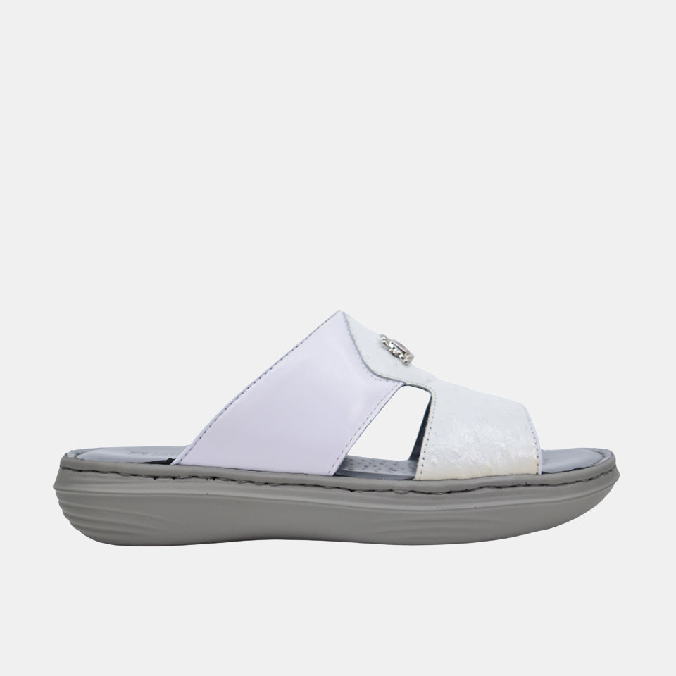 Barjeel Uno 21410-2 Men's Sandals-White