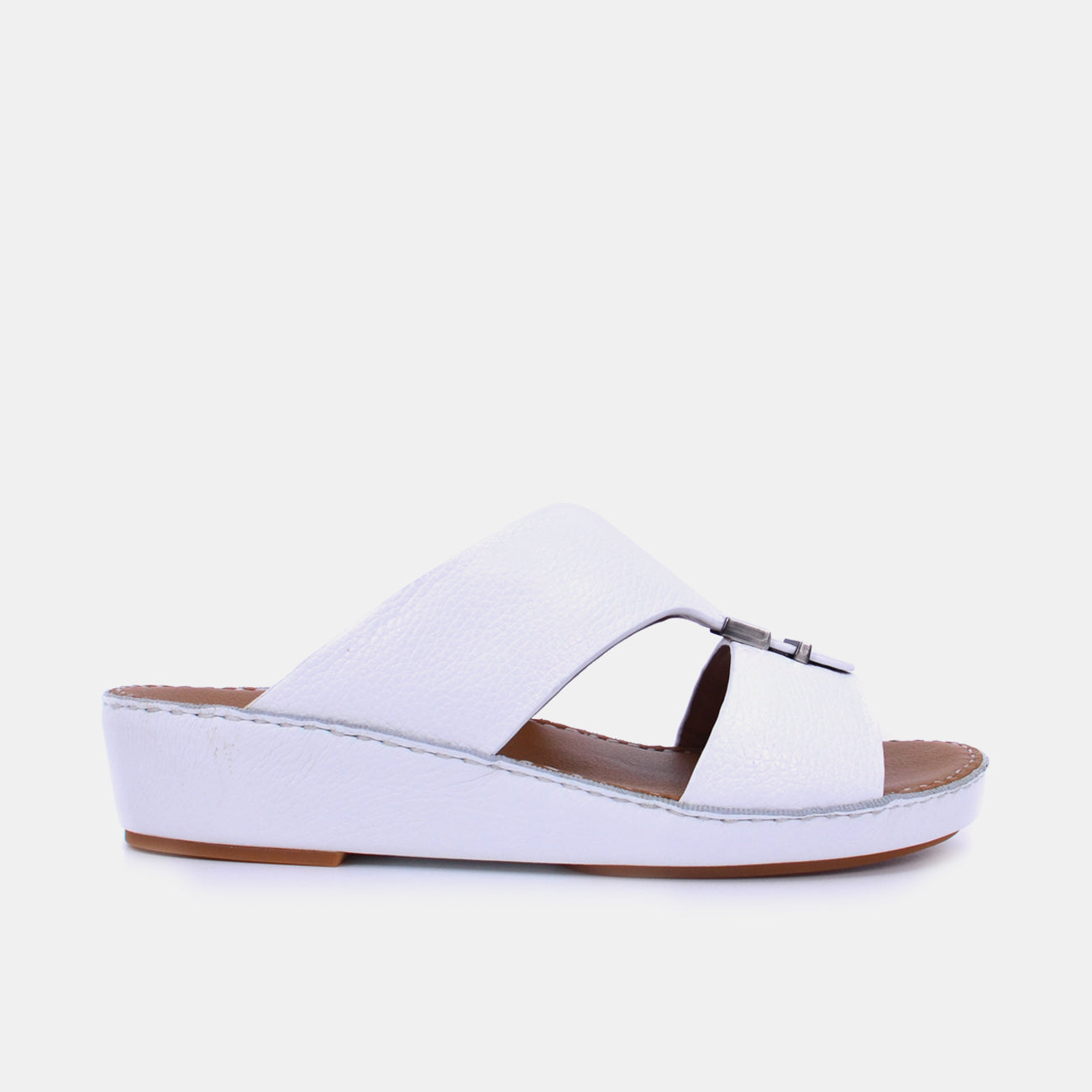 Barjeel Uno BSP1-02 Men's Sandals-White