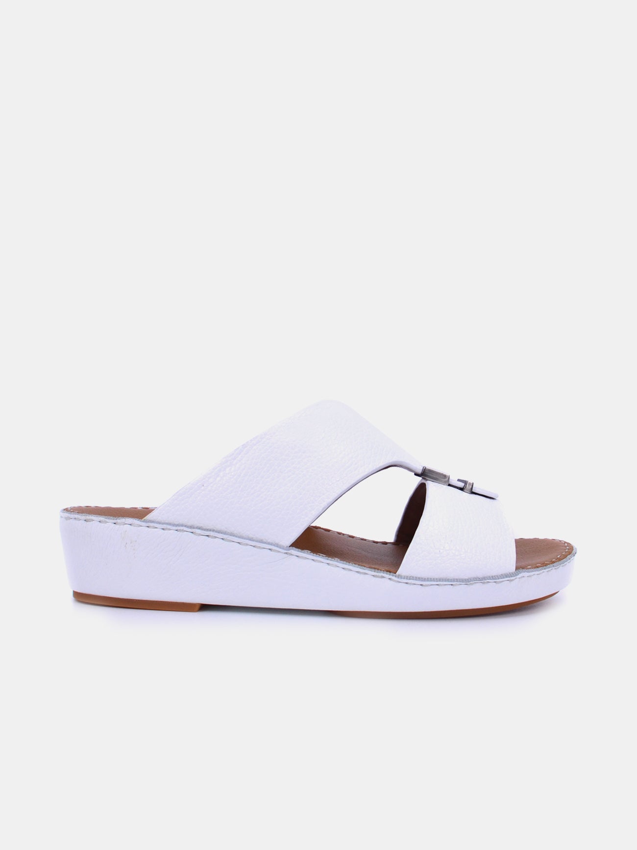 Barjeel Uno BSP1-02 Men's Sandals-White