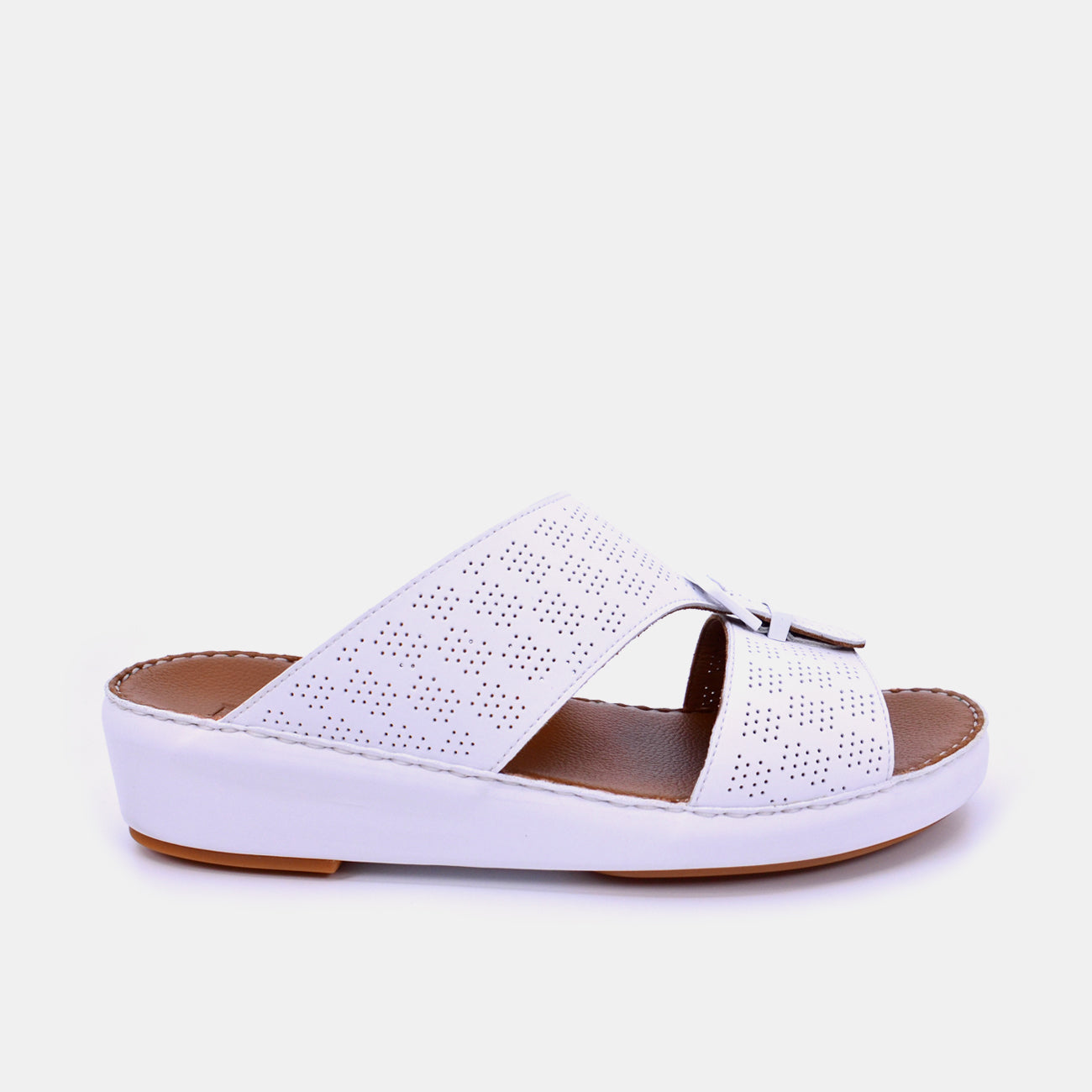 Barjeel Uno VTS15 Men's Sandals-White