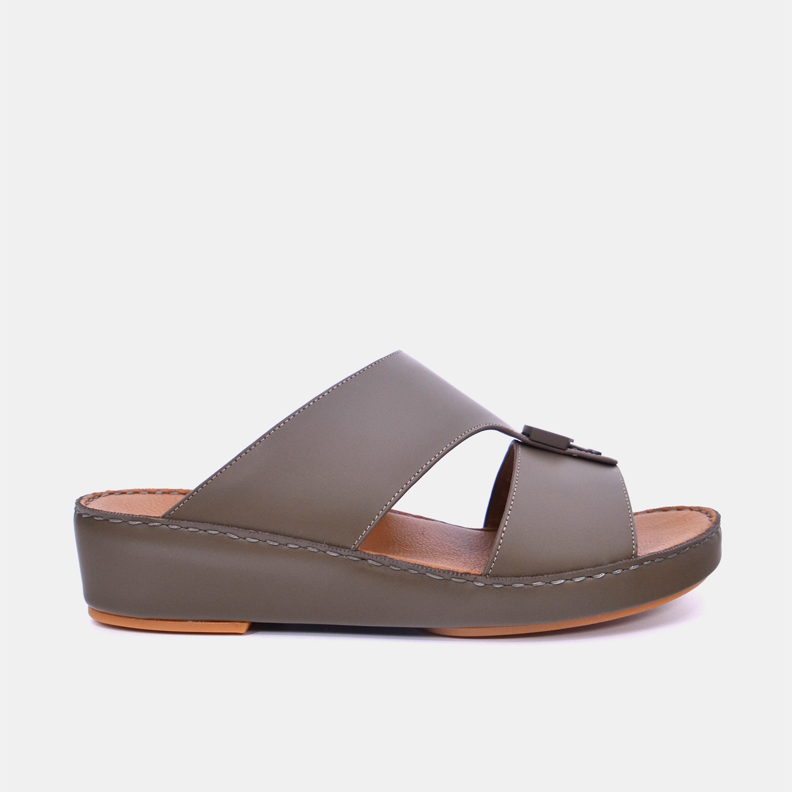 Barjeel Uno BS37 Men's Sandals-Brown