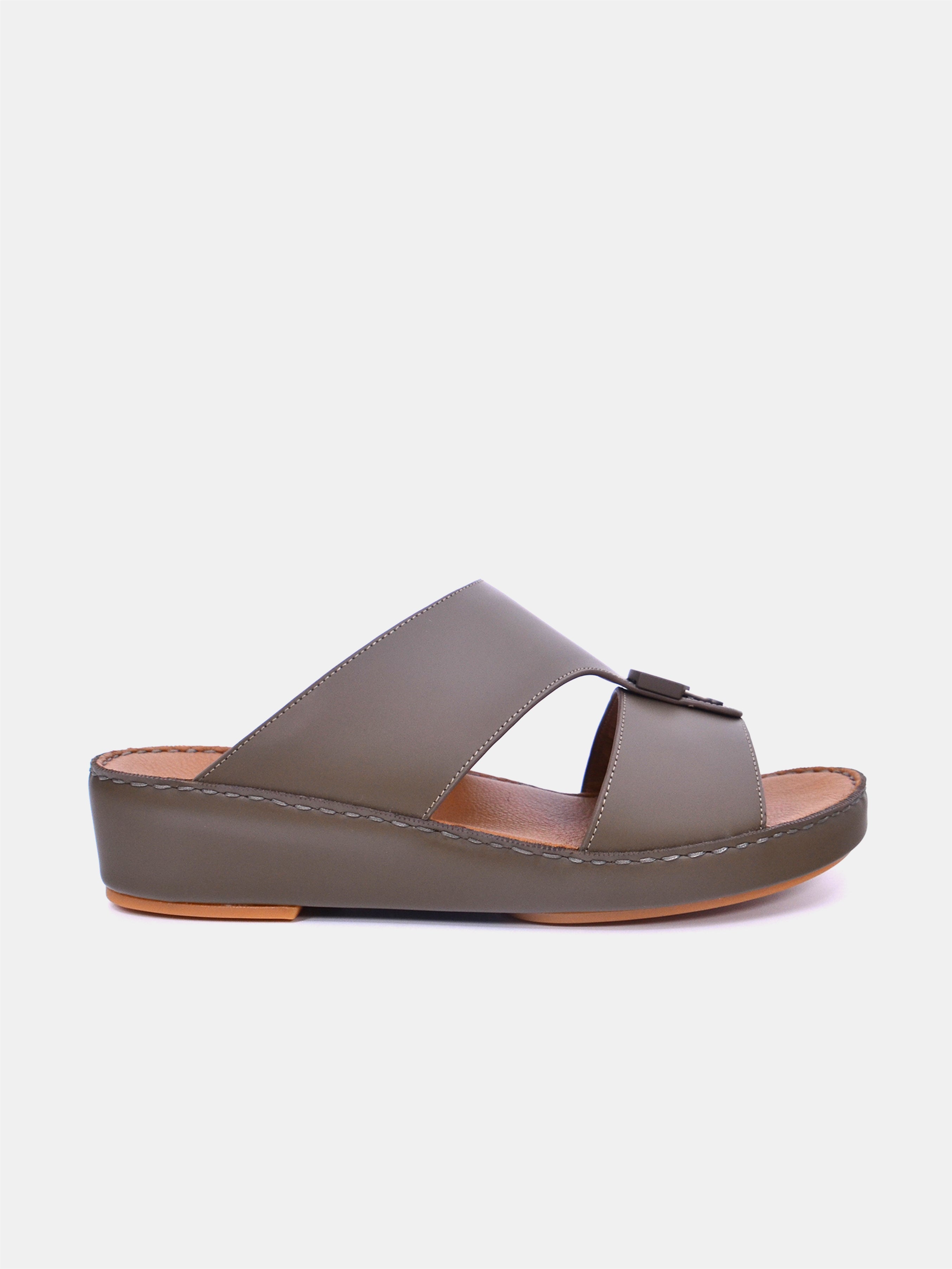 Barjeel Uno BS37 Men's Sandals-Brown