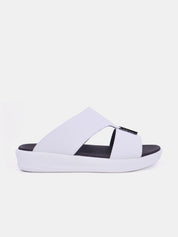 Barjeel Uno M123 Men's Sandals-White