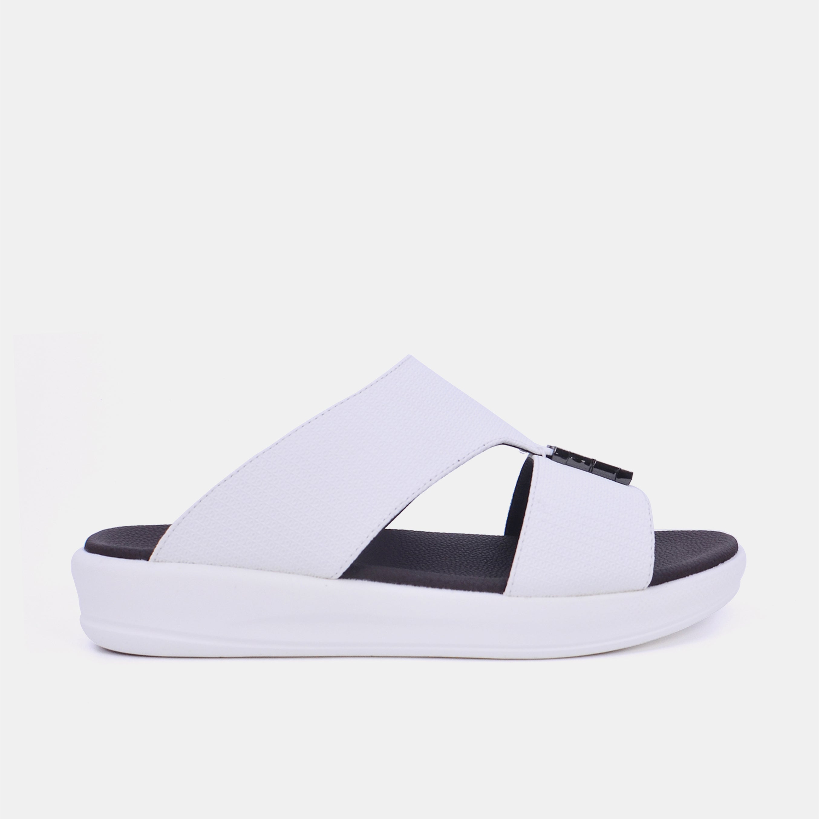 Barjeel Uno M123 Men's Sandals-White