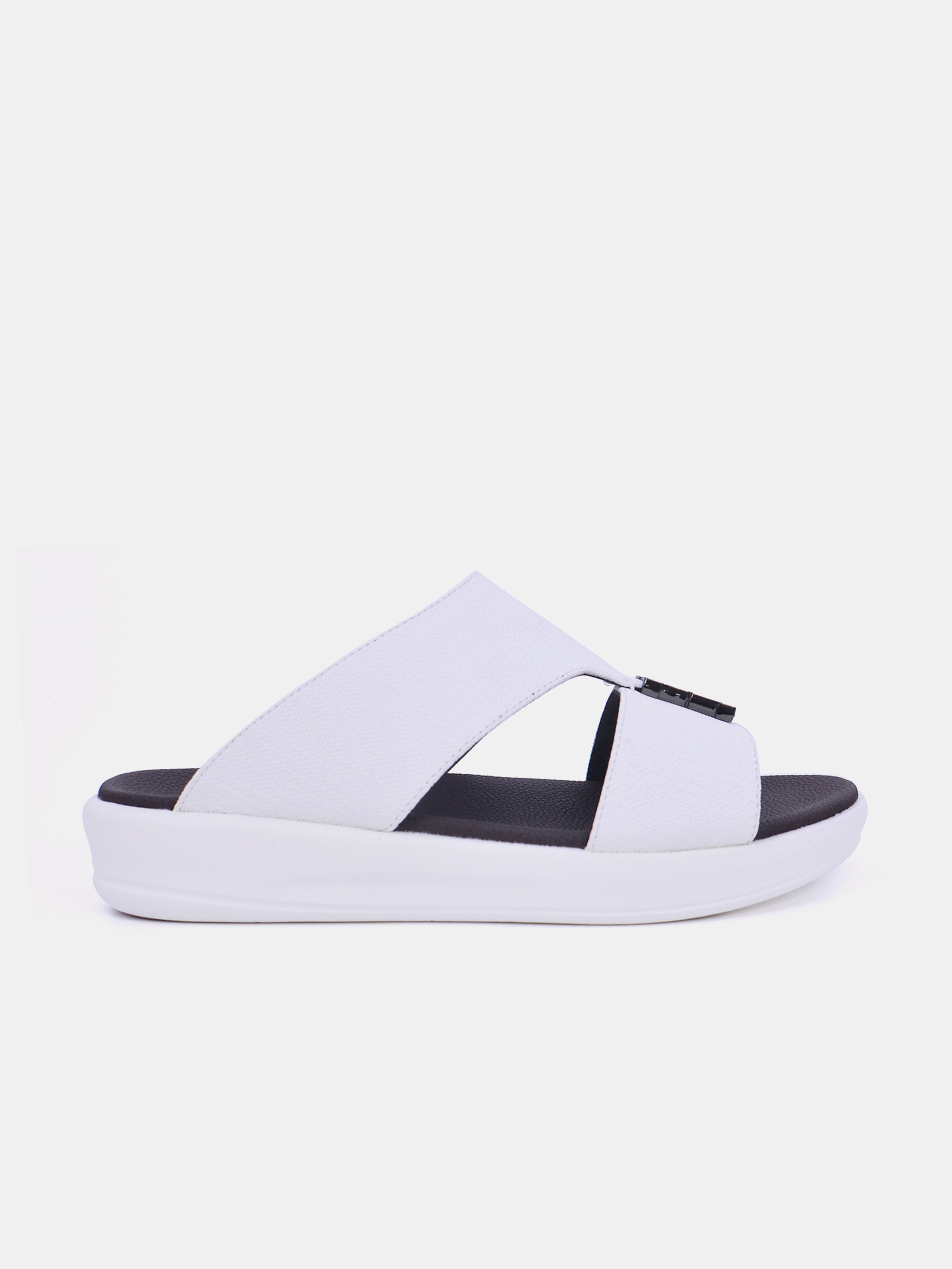 Barjeel Uno M123 Men's Sandals-White