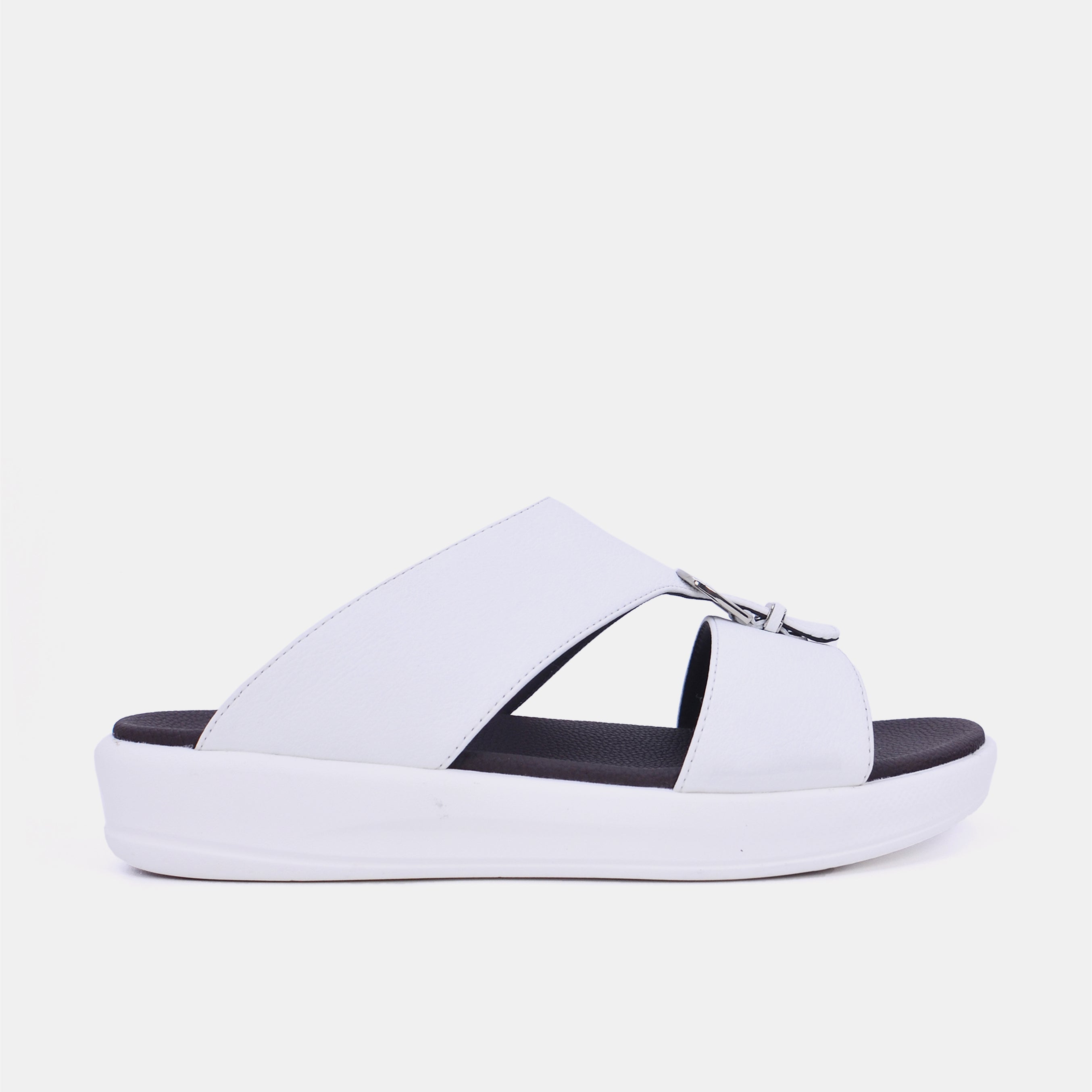 Barjeel Uno M122A Men's Sandals-White