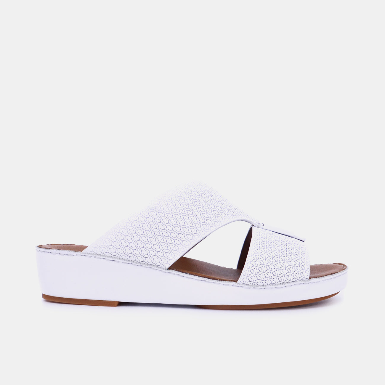 Barjeel Uno BSP1-01 Men's Sandals-White