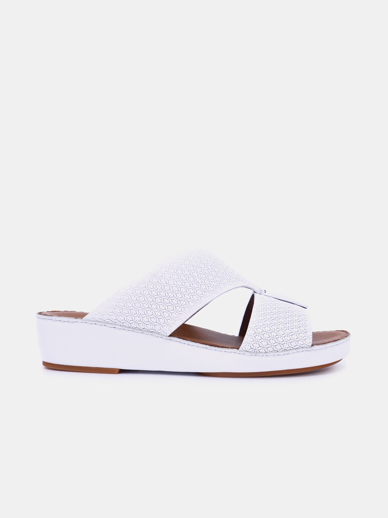 Barjeel Uno BSP1-01 Men's Sandals-White