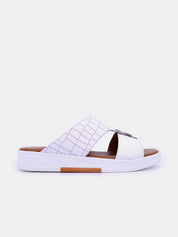 Barjeel Uno BJM14 Men's Sandals-White