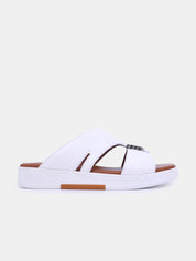 Barjeel Uno TAM B-122 Men's Sandals-White