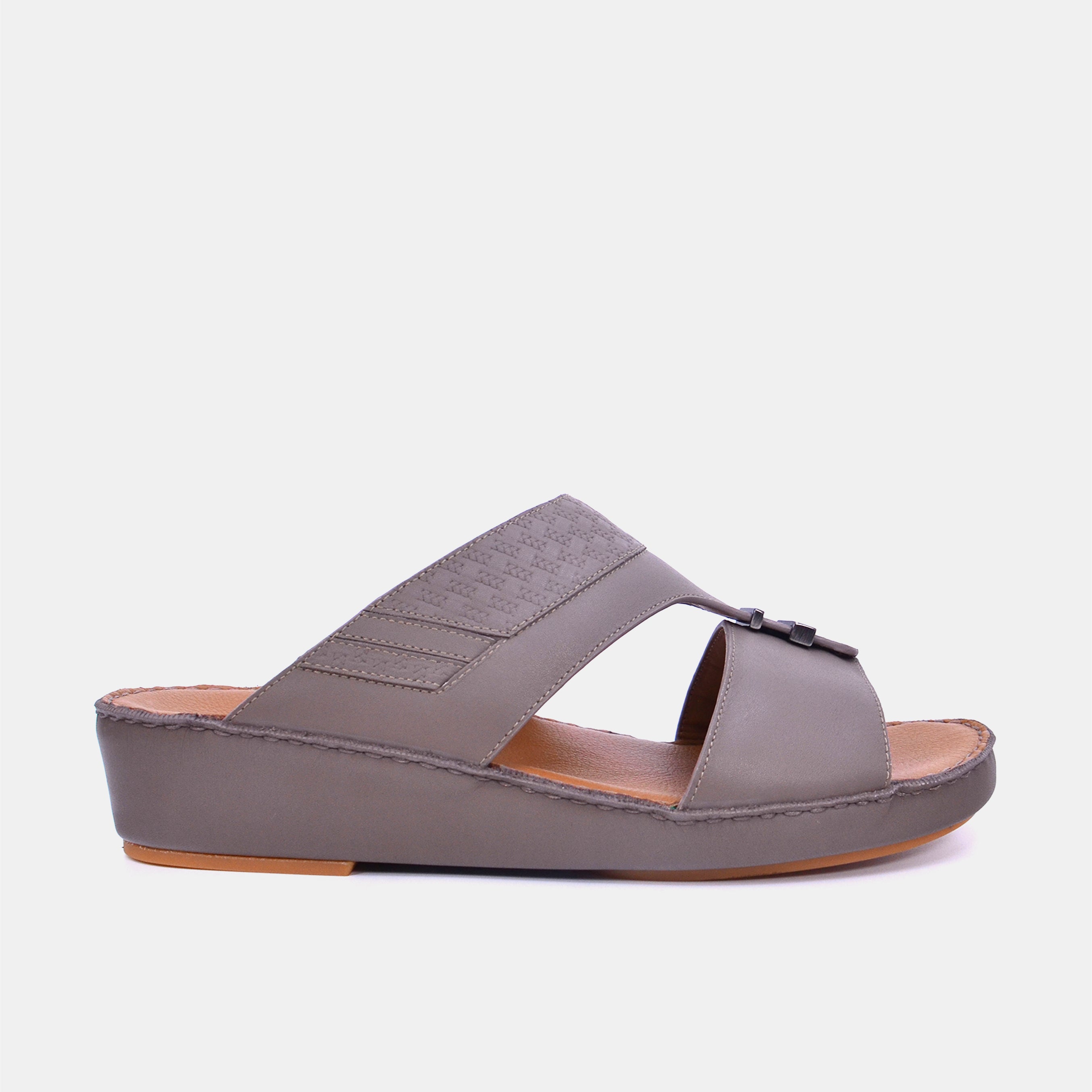 Barjeel Uno BS38 Men's Sandals-Brown