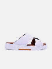 Barjeel Uno BJM16 Men's Sandals-White