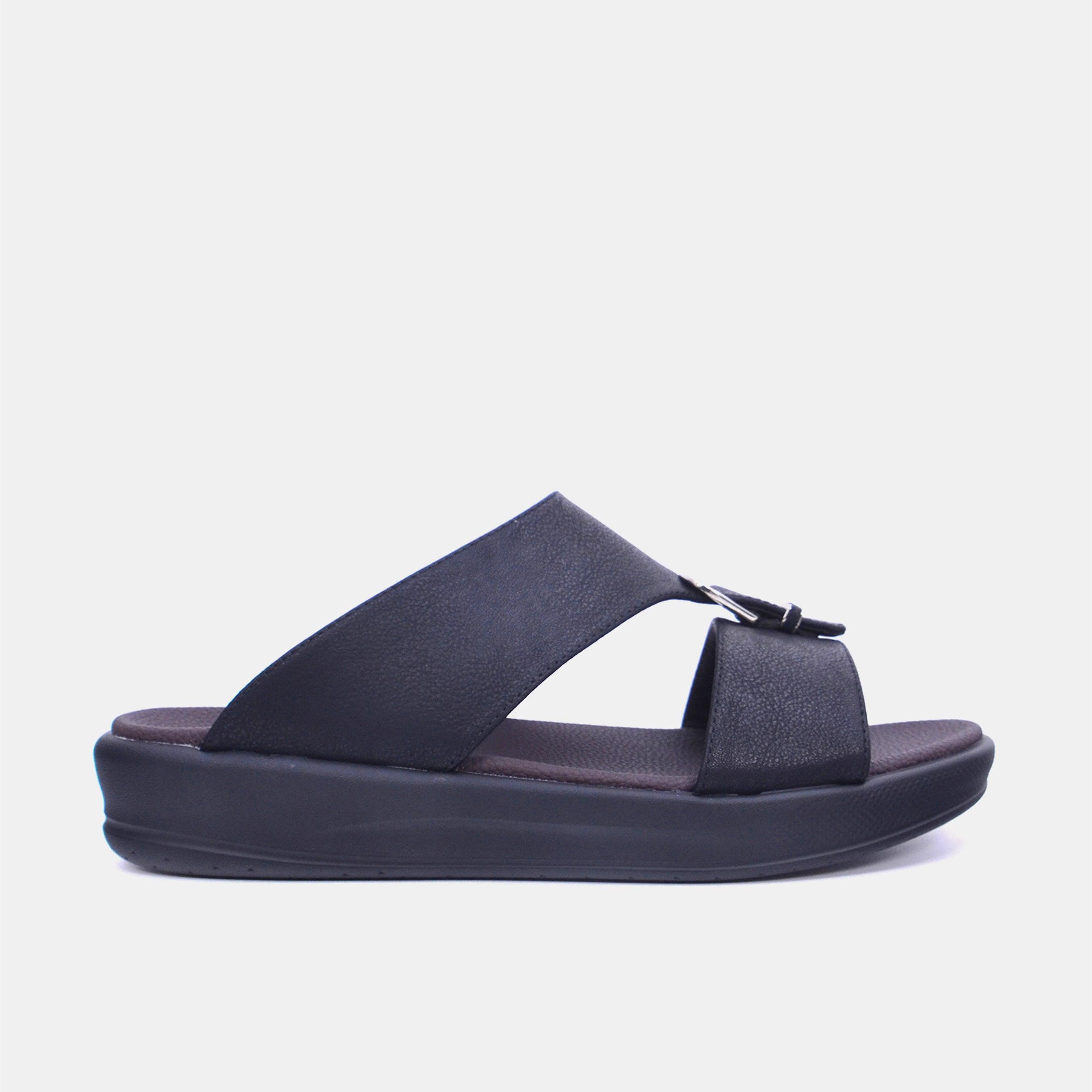 Barjeel Uno M122A Men's Sandals-Black