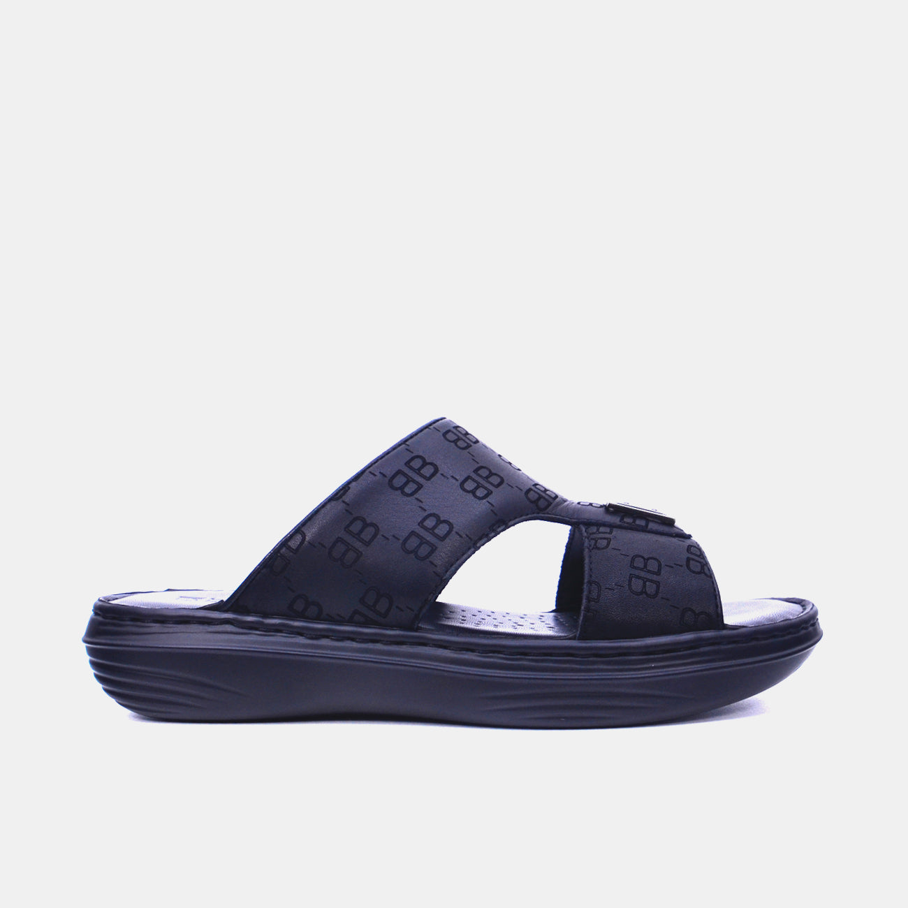 Barjeel Uno 21410-13 Men's Sandals-Black