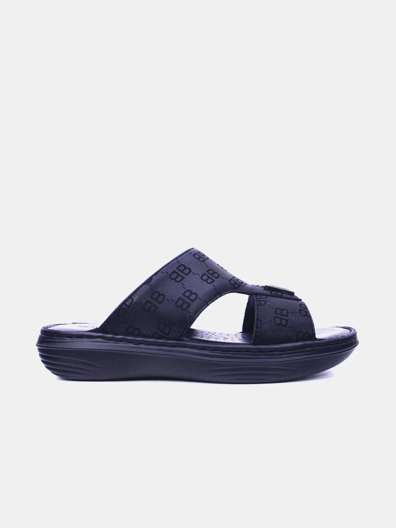 Barjeel Uno 21410-13 Men's Sandals-Black