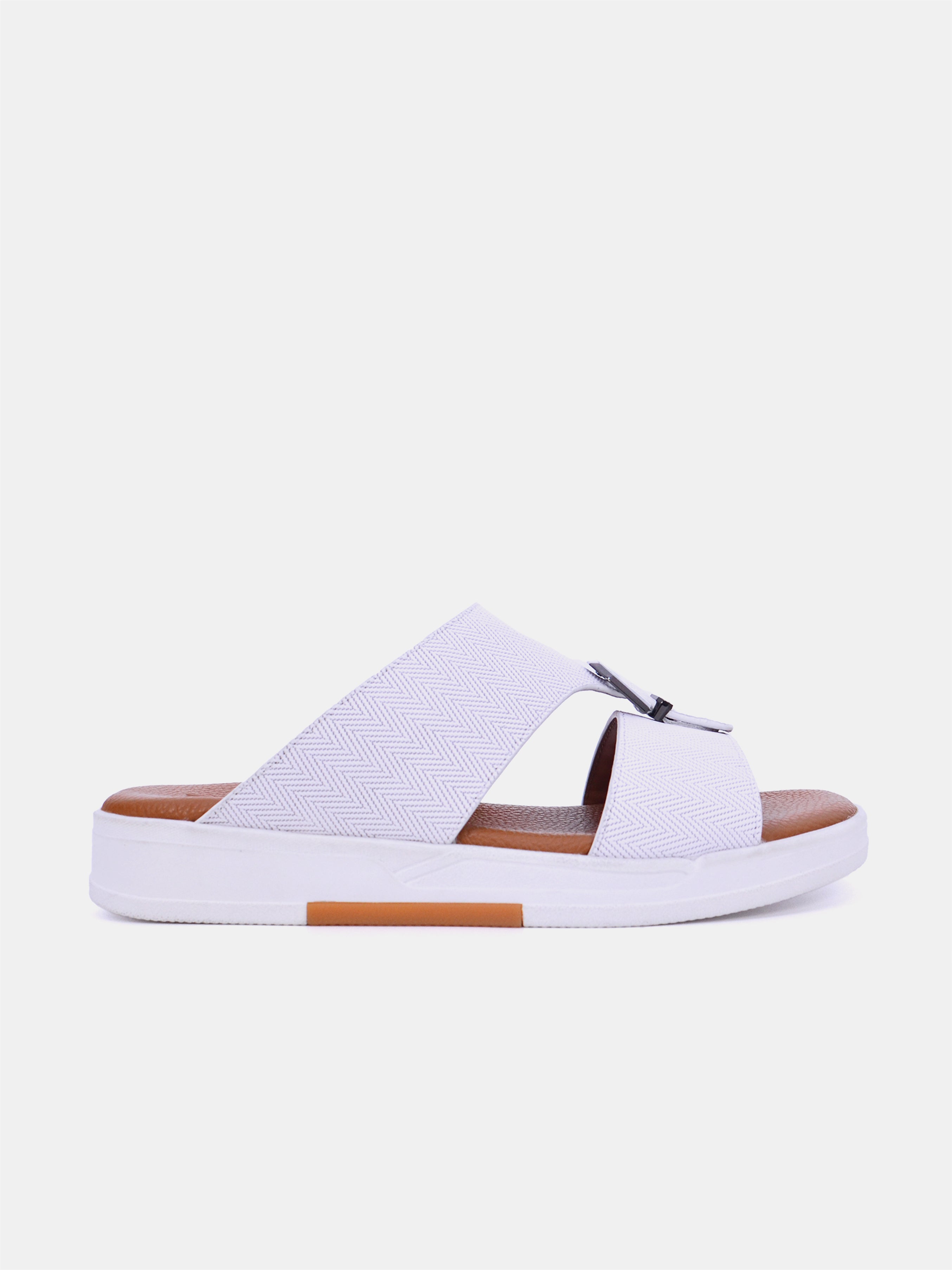 Barjeel Uno MSA124 Men's Sandals-White
