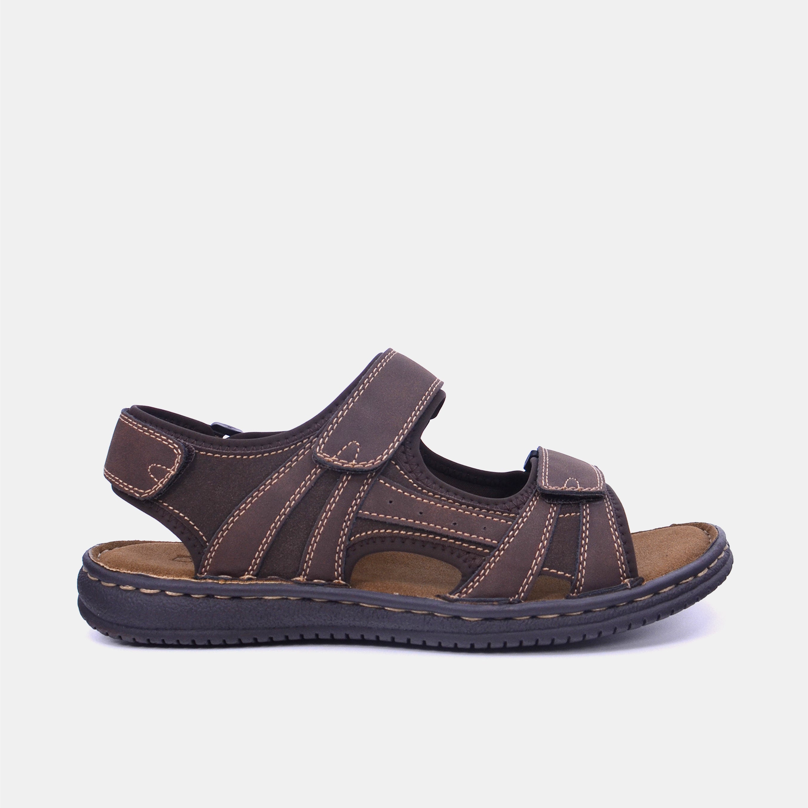 Barjeel Uno 0778-2 Men's Sandals-Black