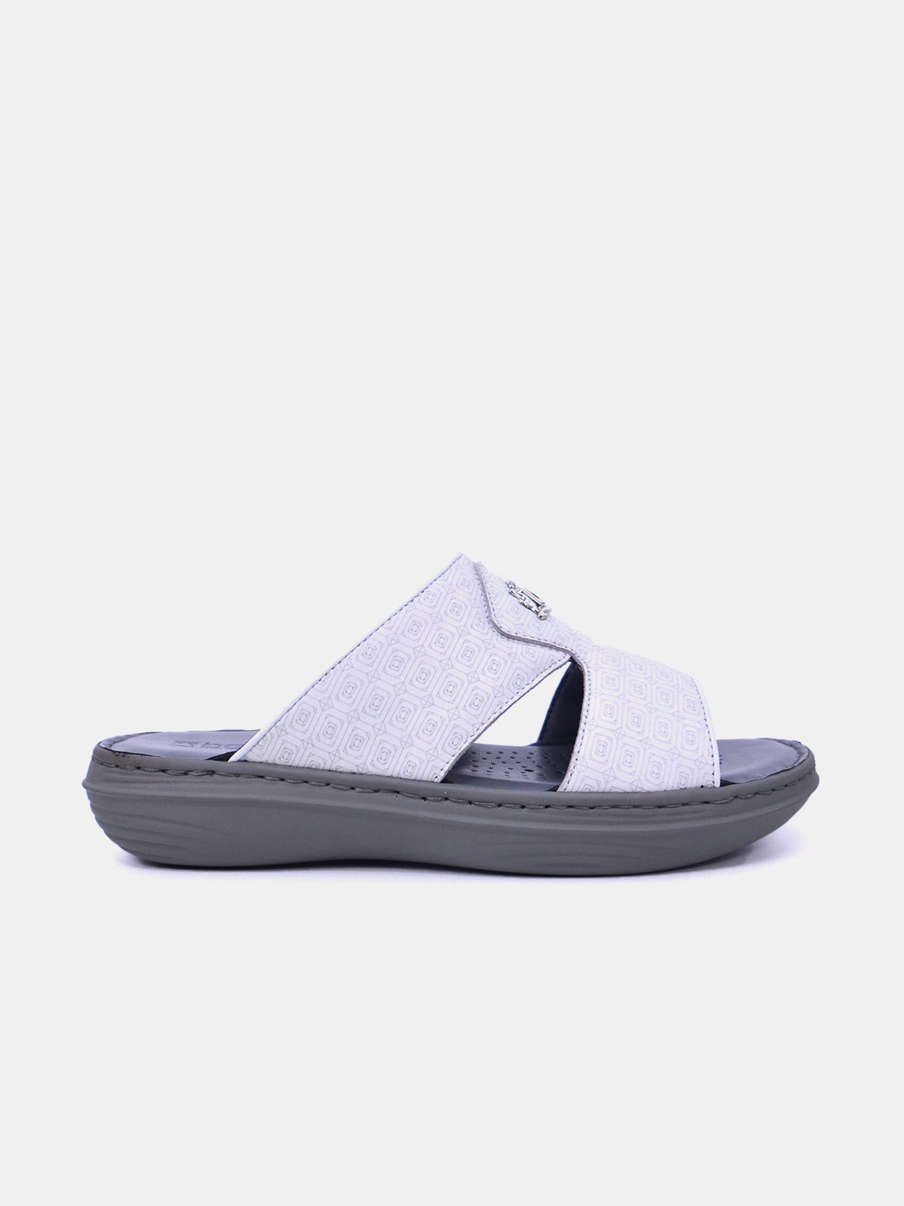 Barjeel Uno 21410-12 Men's Sandals-White
