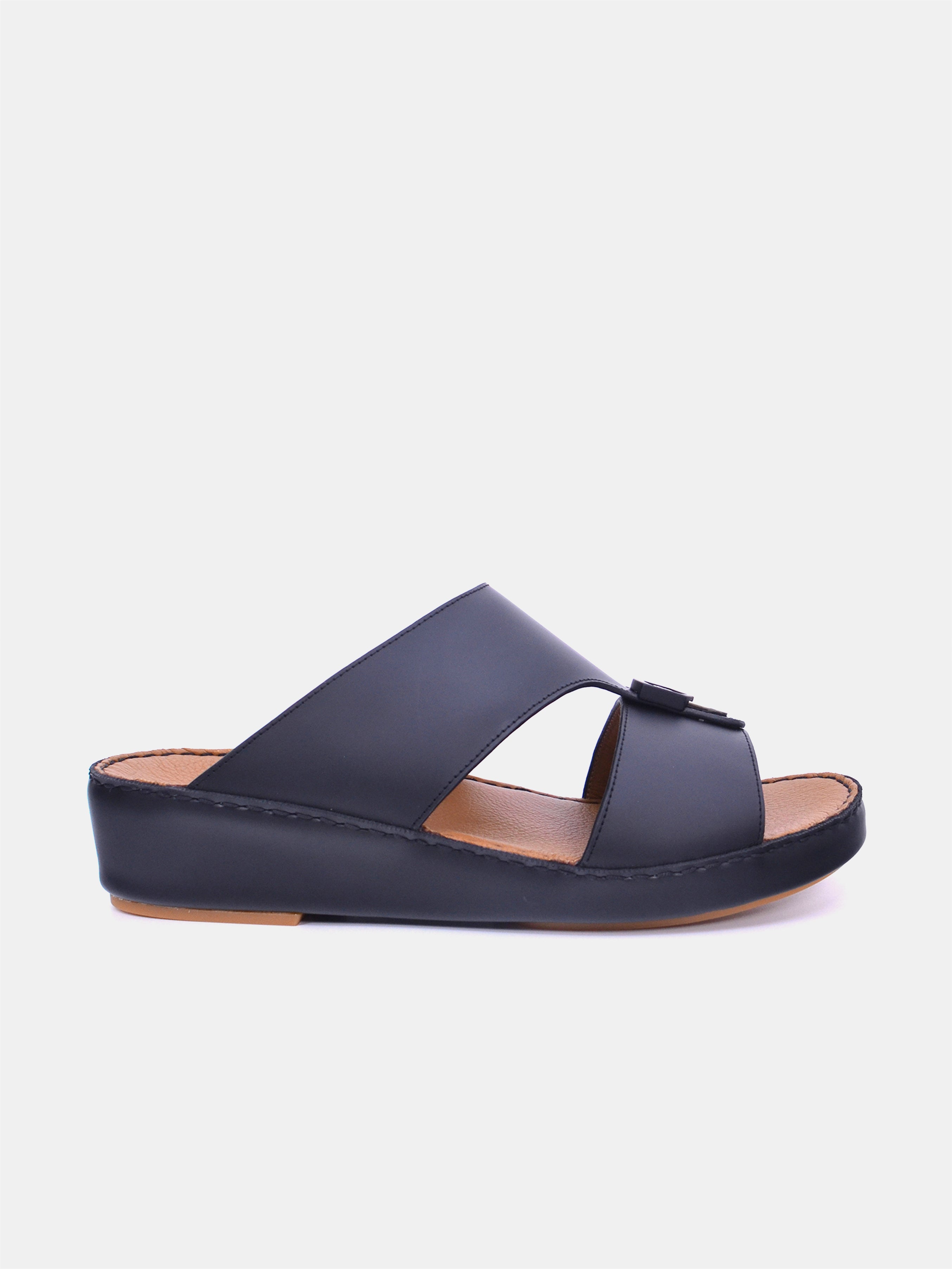 Barjeel Uno BS37 Men's Sandals-Black