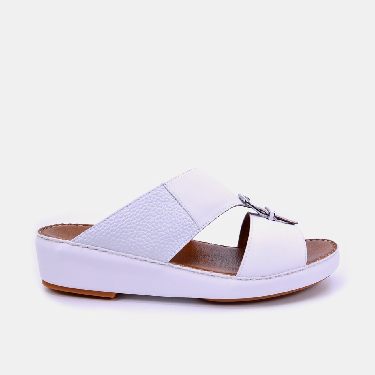 Barjeel Uno MSP1 Men's Sandals-White