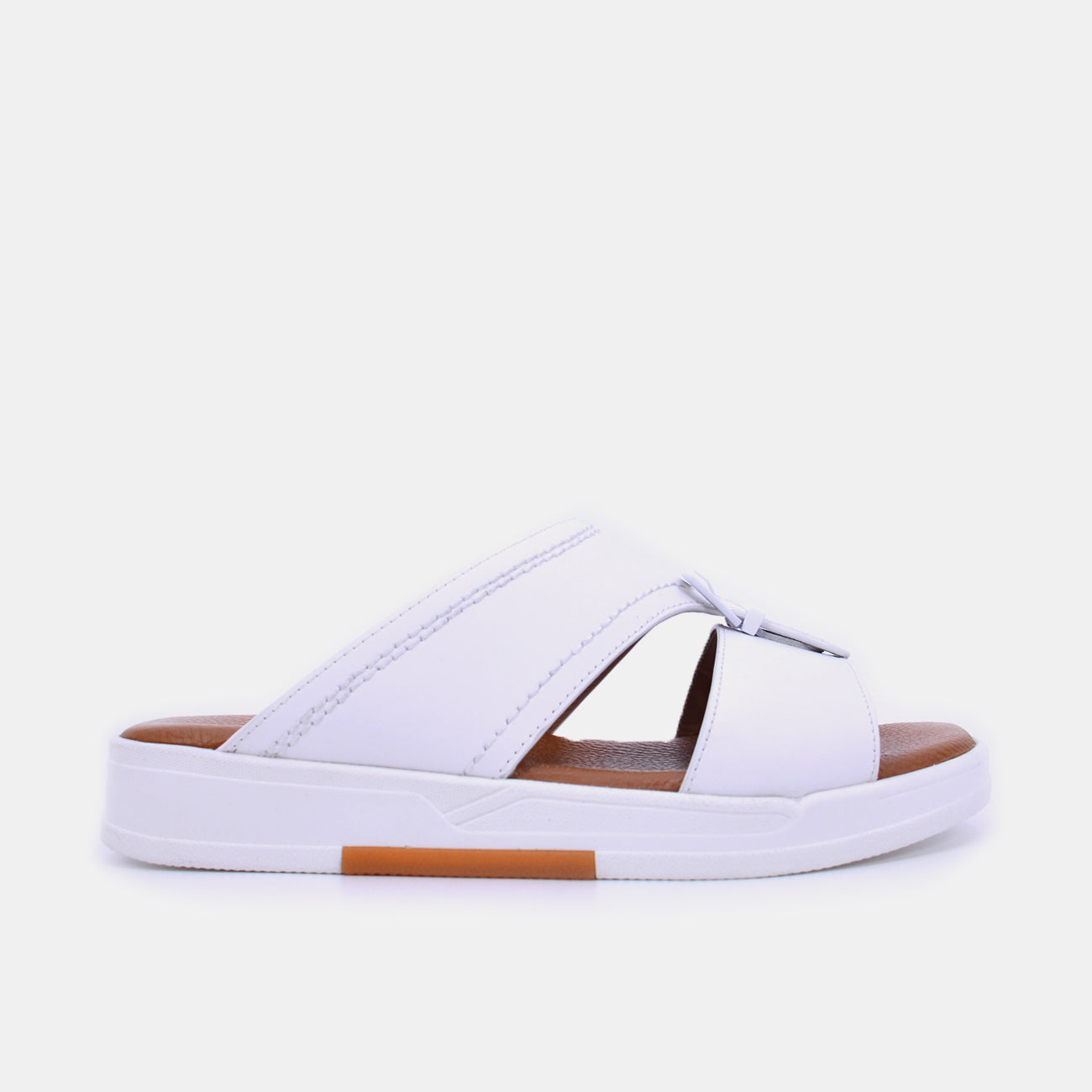 Barjeel Uno BJM07 Men's Sandals-White