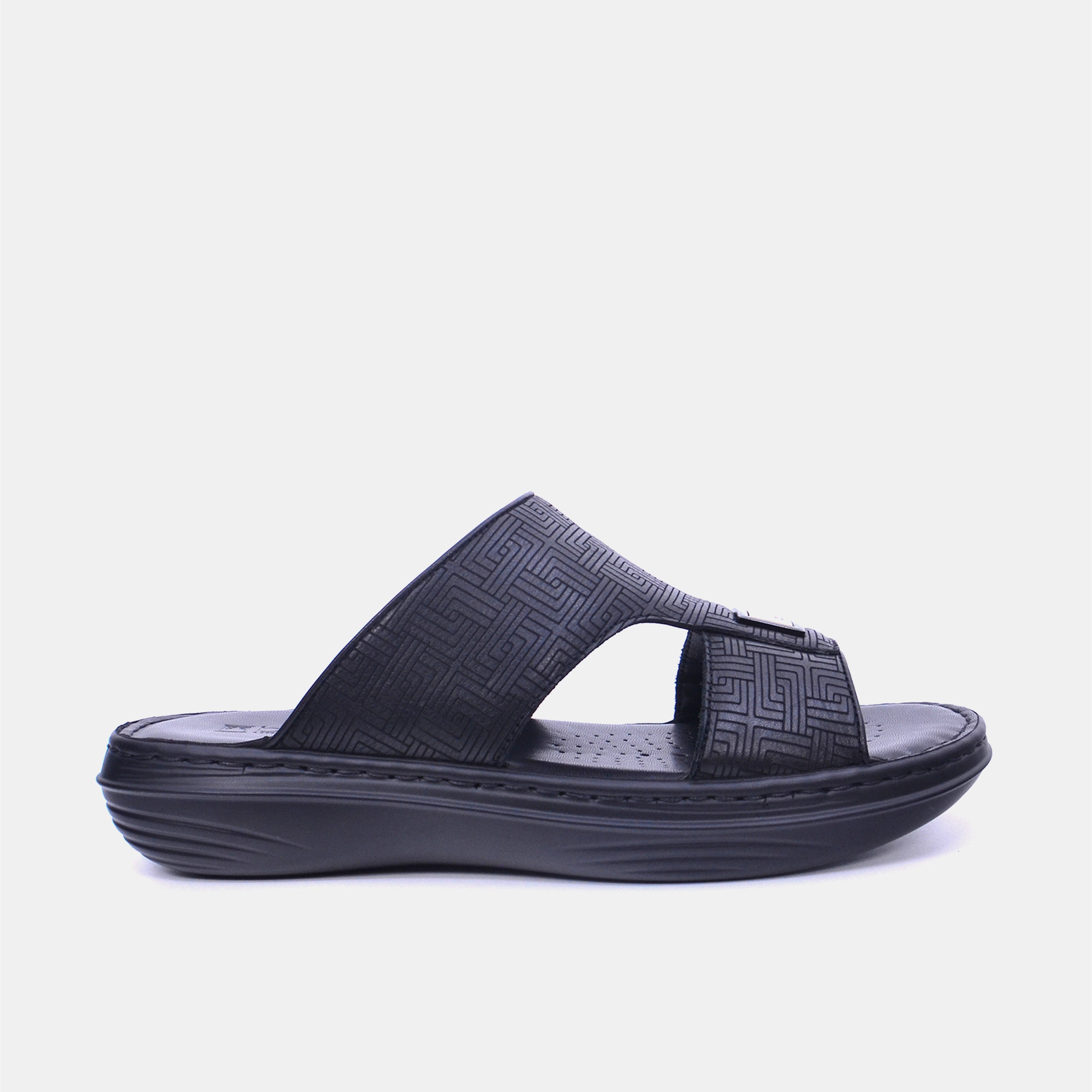 Barjeel Uno 21410-61 Men's Sandals-Black