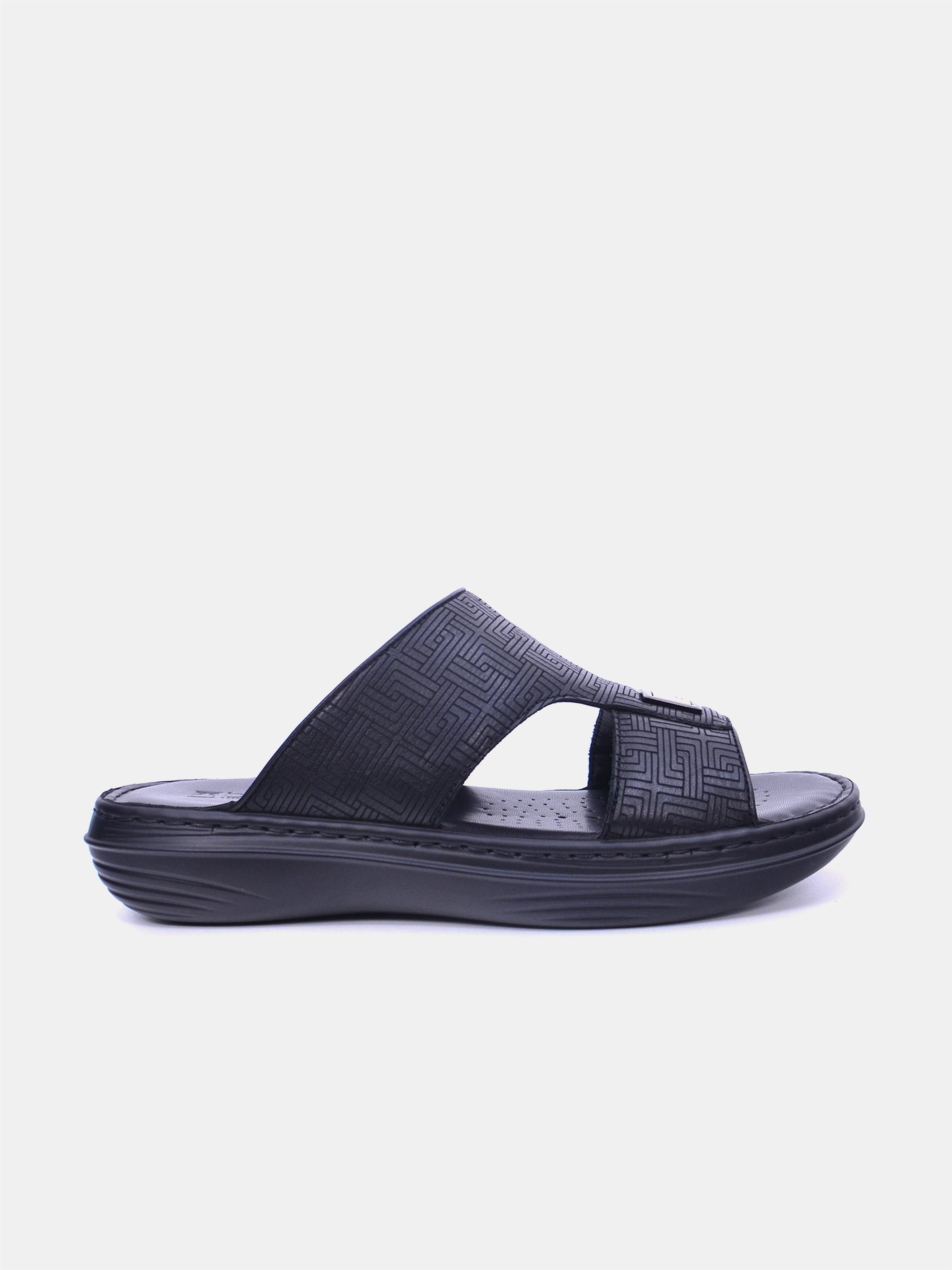 Barjeel Uno 21410-61 Men's Sandals-Black