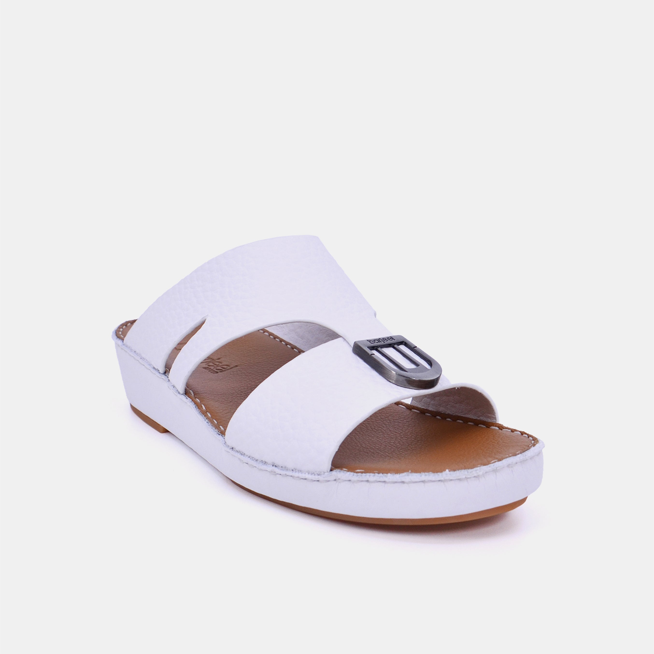 Barjeel Uno BS39 Men's Sandals - White