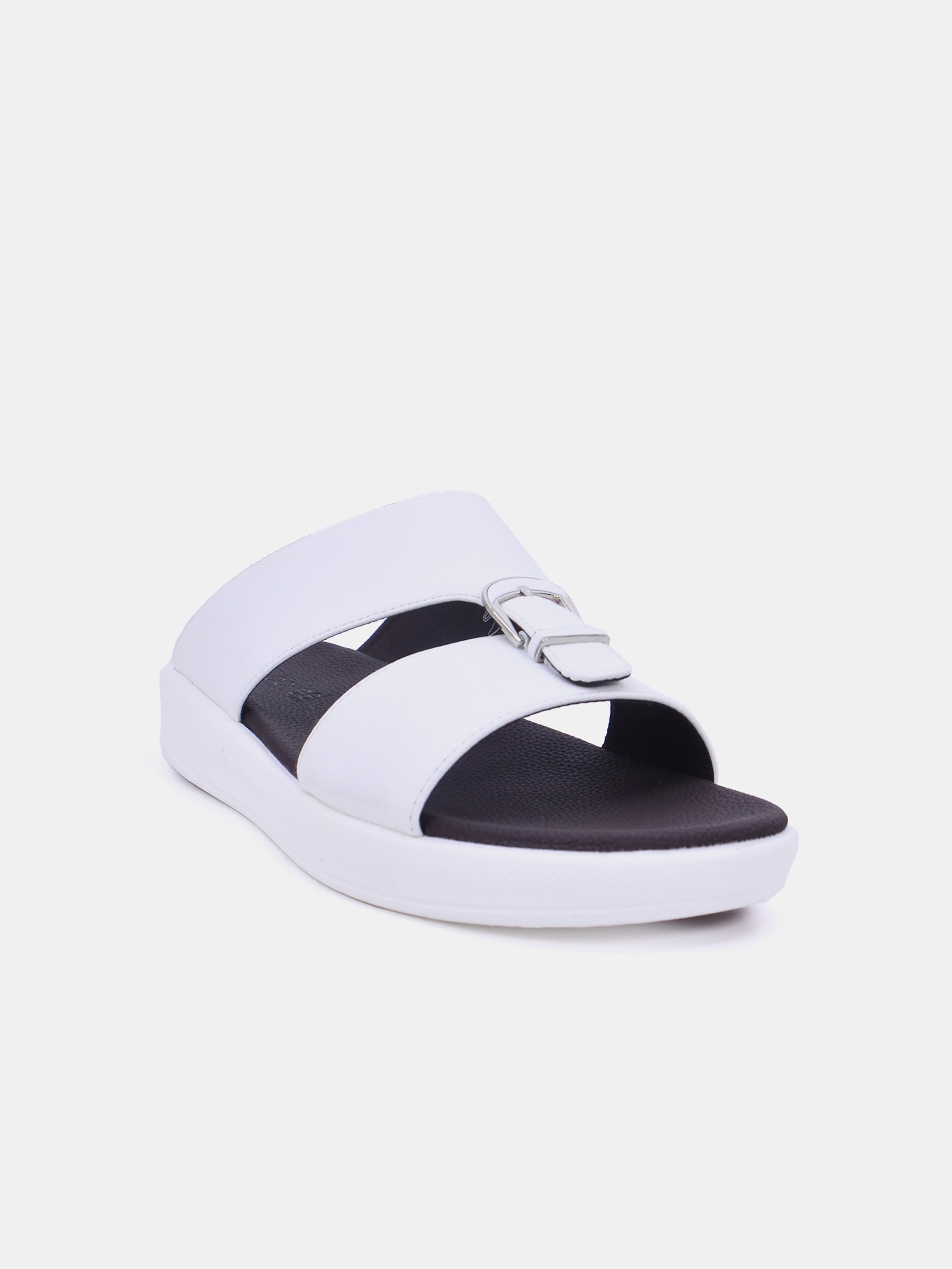 Barjeel Uno M122A Men's Sandals - White