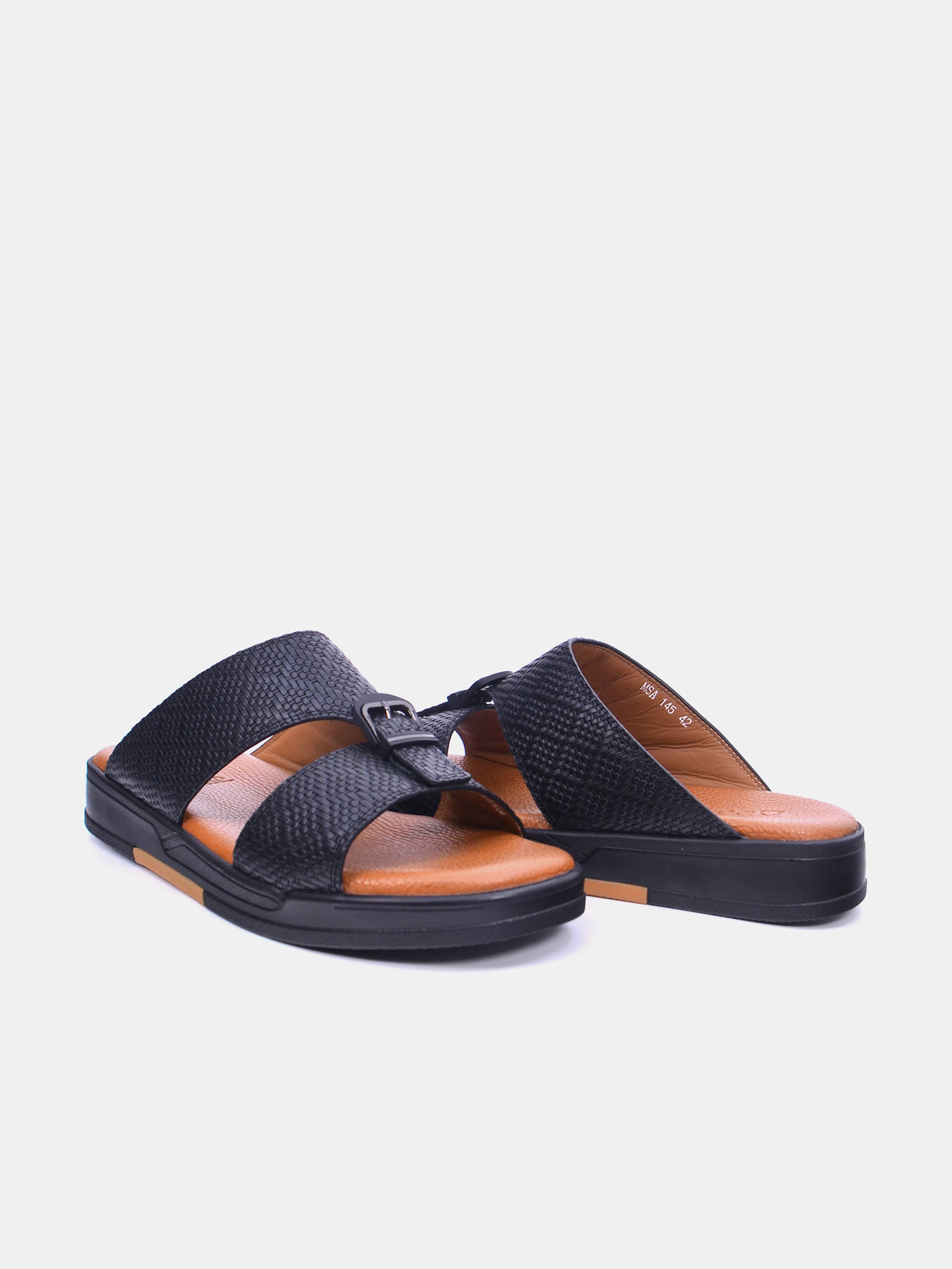 Barjeel Uno MSA145 Men's Sandals - Black