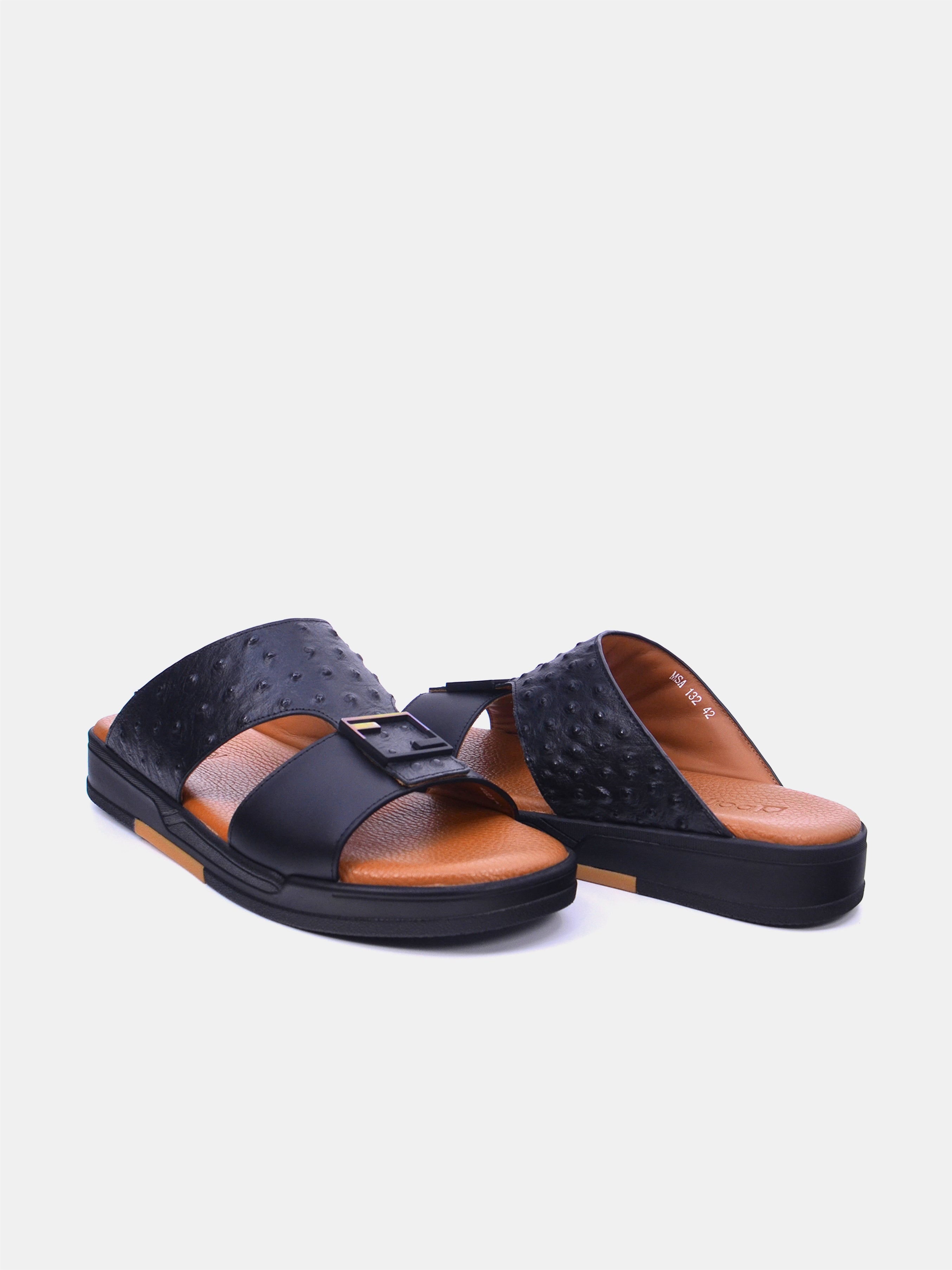 Barjeel Uno MSA132 Men's Sandals - Black