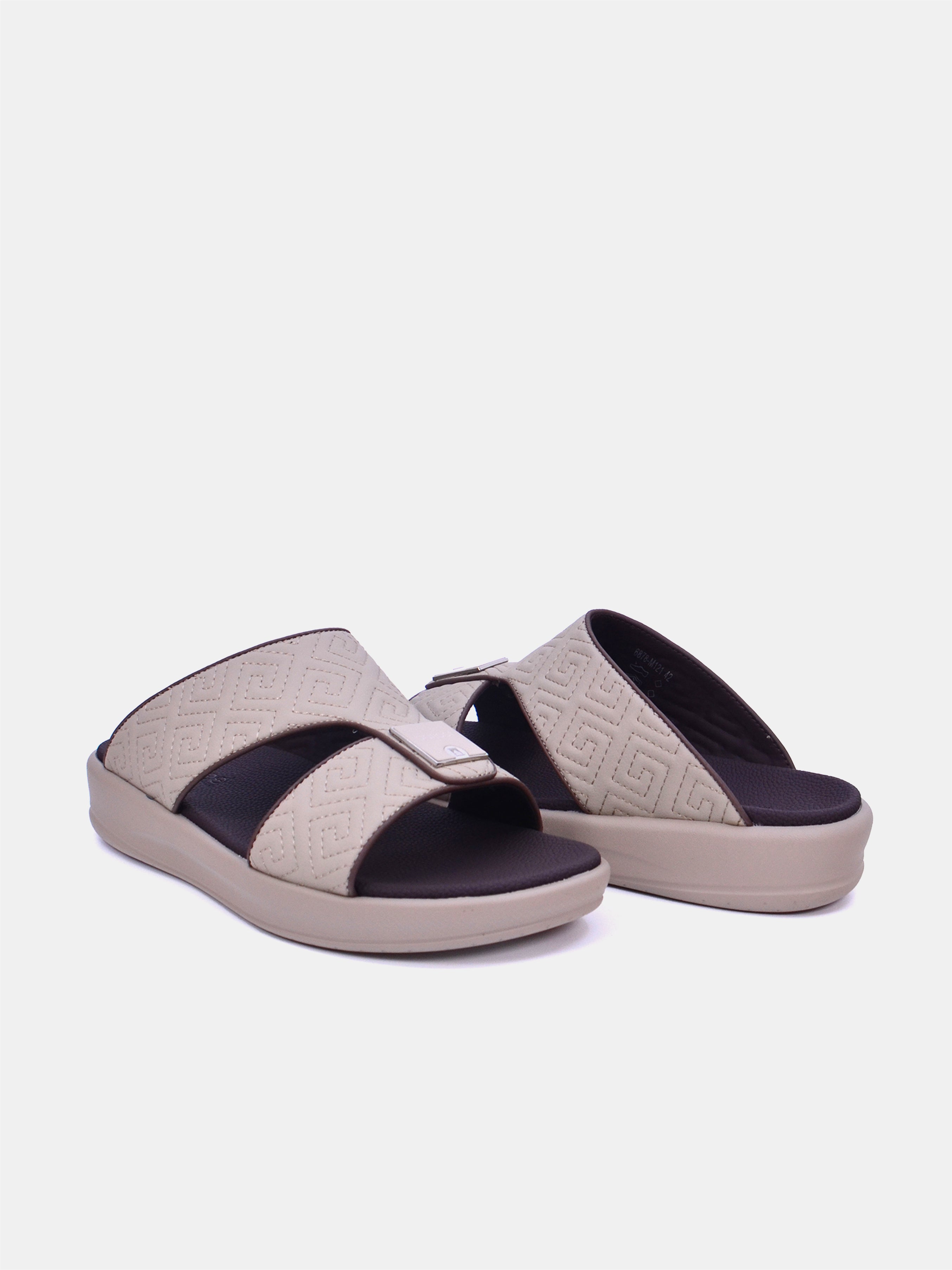 Barjeel Uno M121 Men's Sandals - Beige