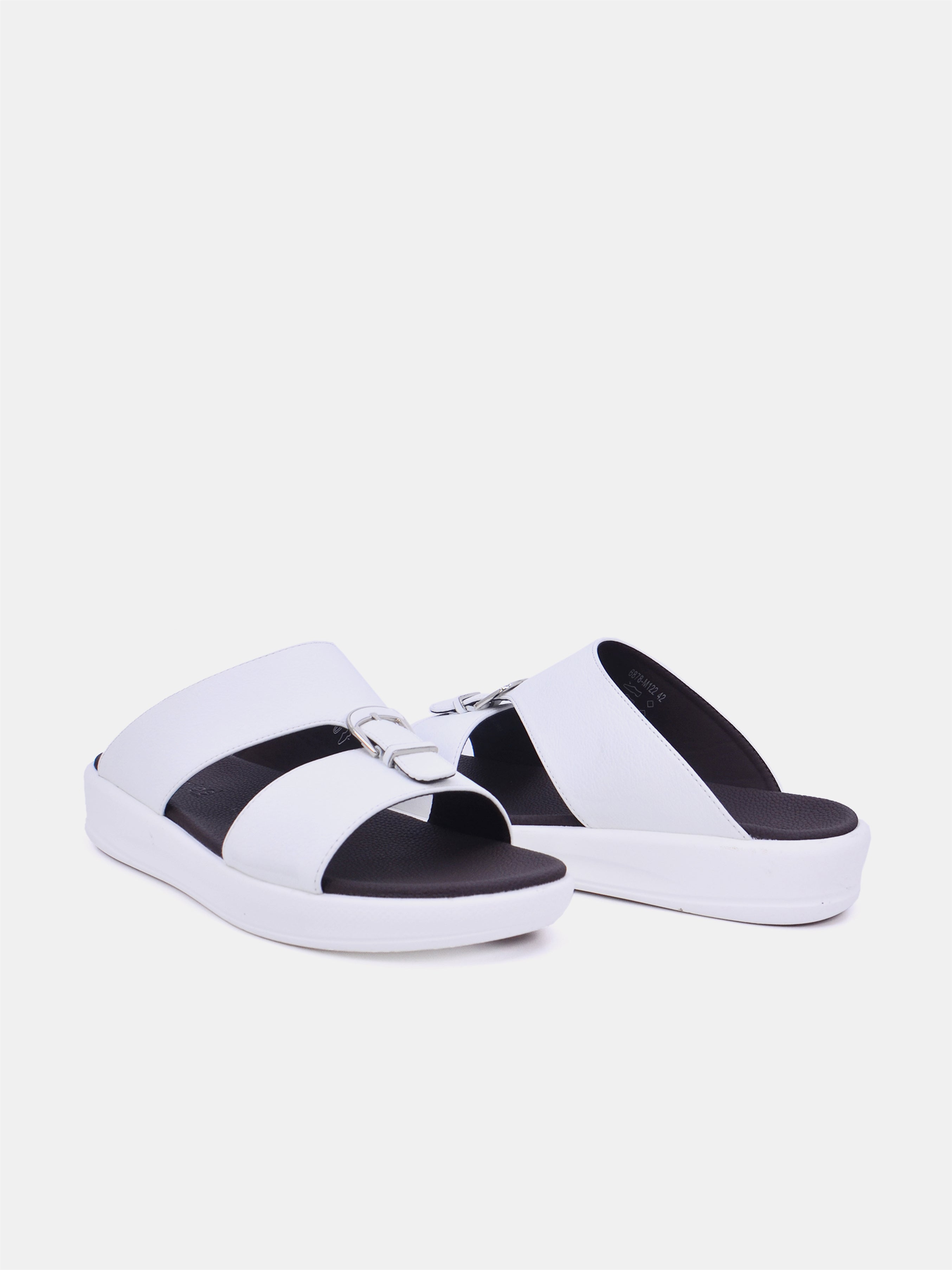 Barjeel Uno M122A Men's Sandals - White