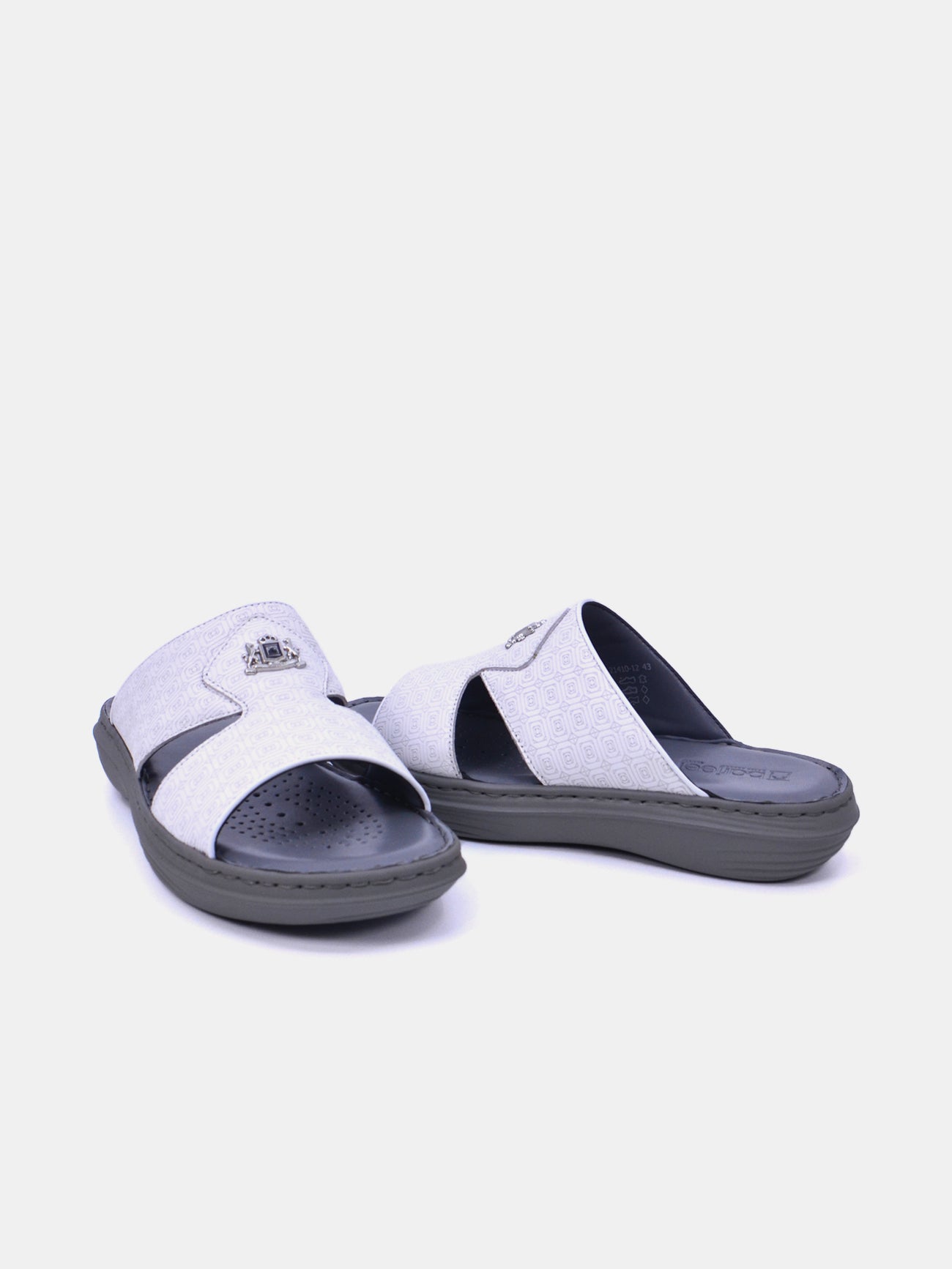 Barjeel Uno 21410 - 12 Men's Sandals - White