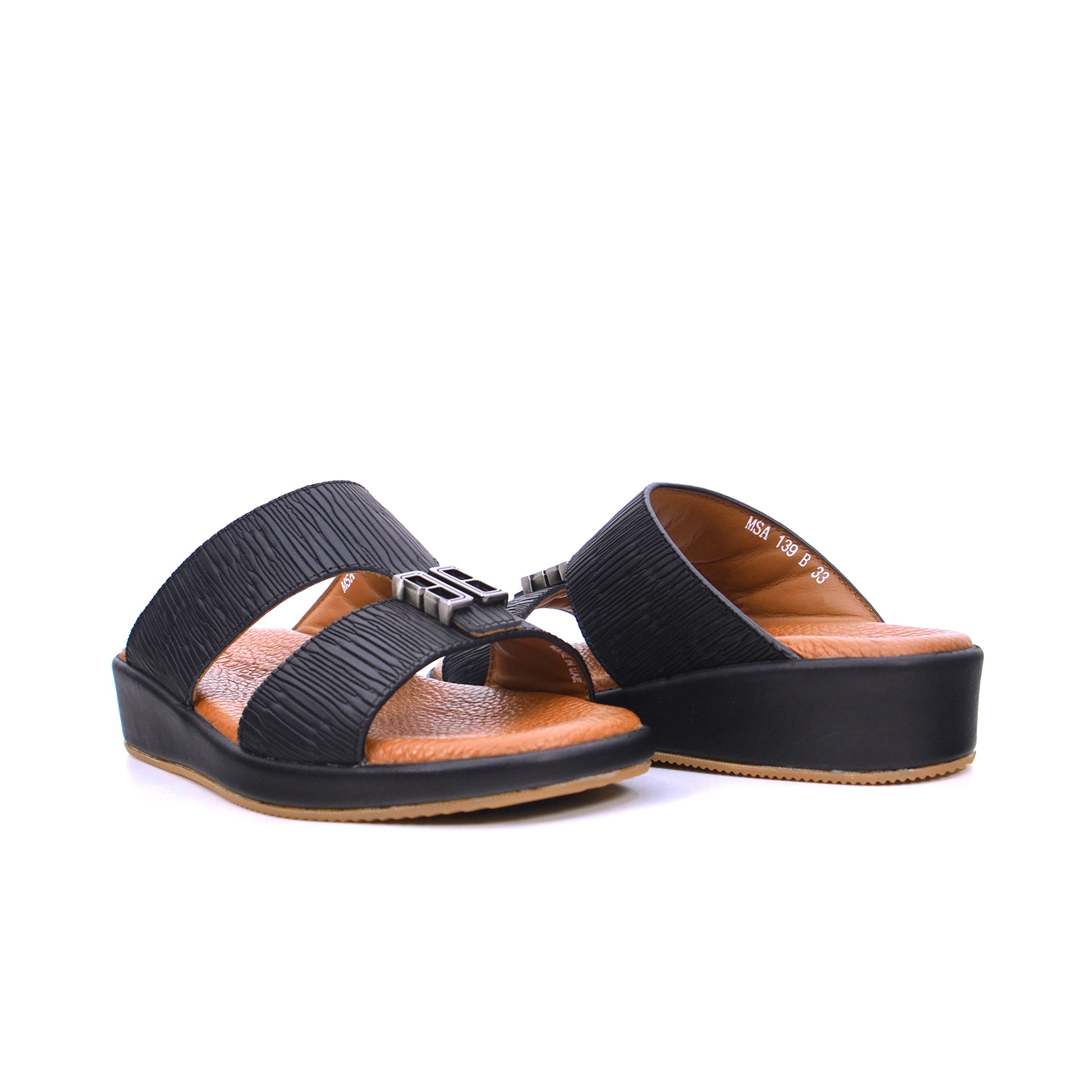 Barjeel Uno MSA139 B Boys Sandals - Black