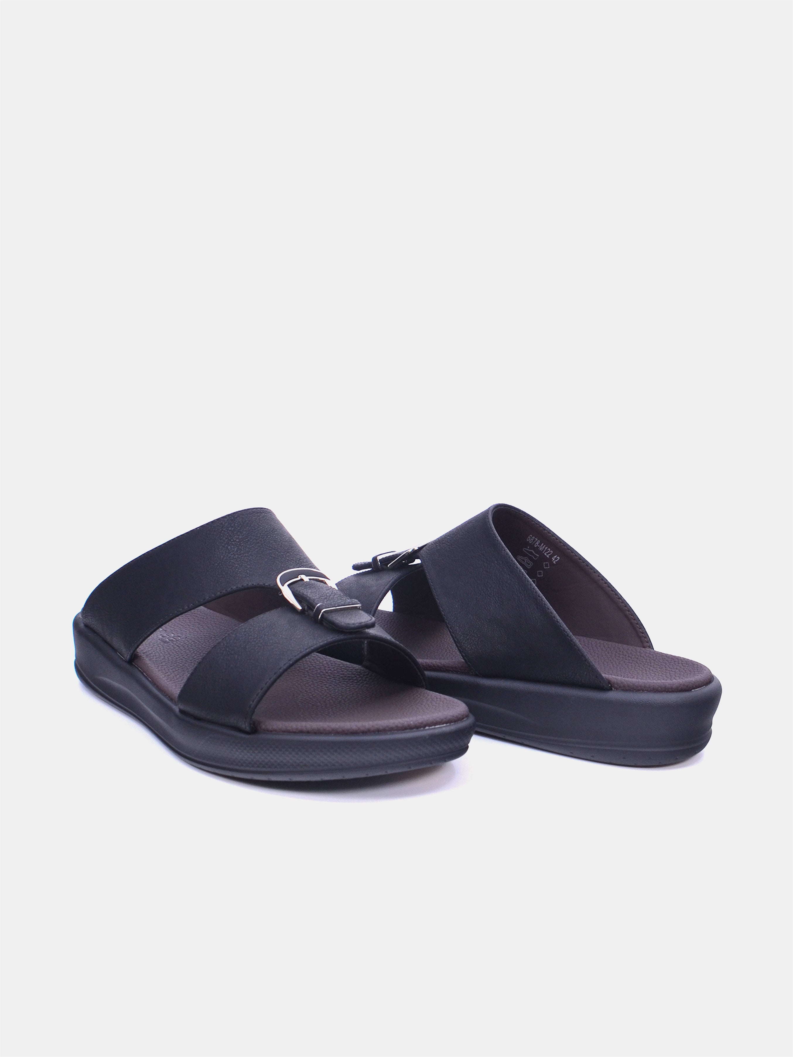 Barjeel Uno M122A Men's Sandals - Black