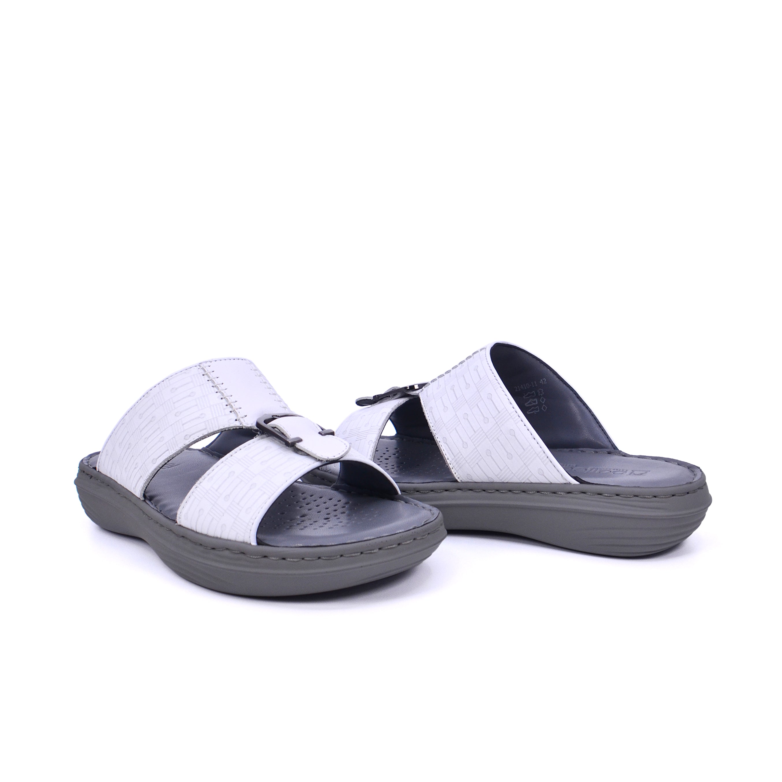Barjeel Uno 21410 - 11 Men's Sandals - White