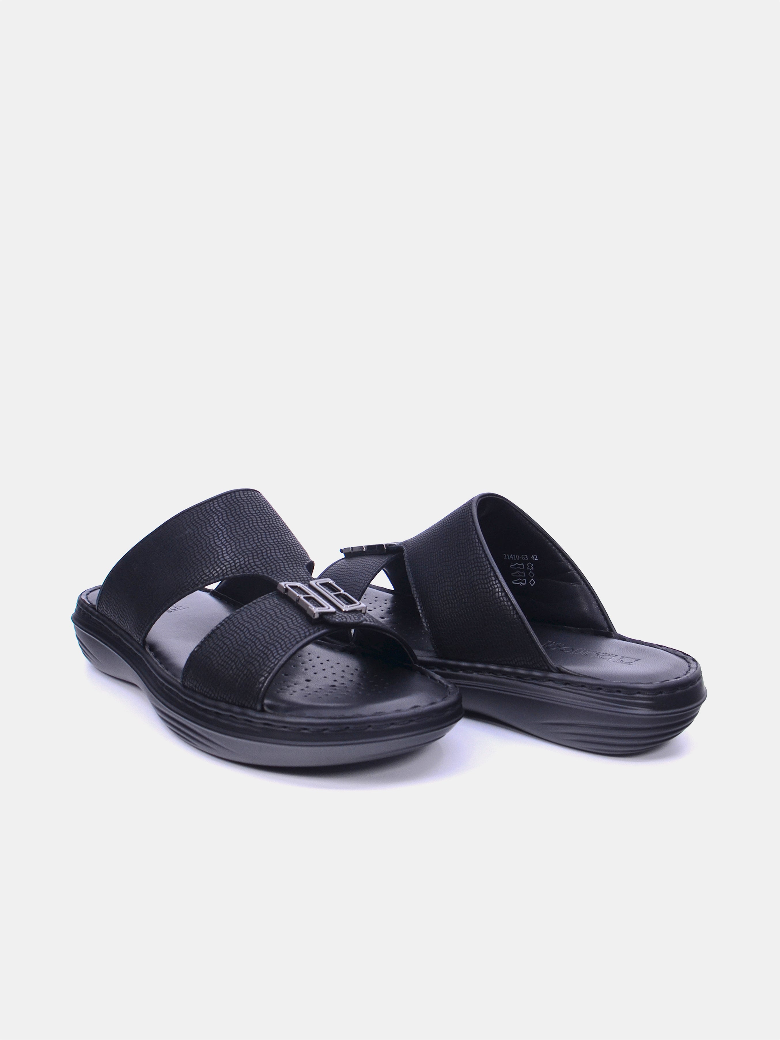 Barjeel Uno 21410 - 63 Men's Sandals - Black