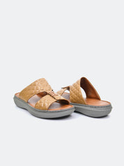 Barjeel Uno 21410 - 4 Men's Sandals - Beige