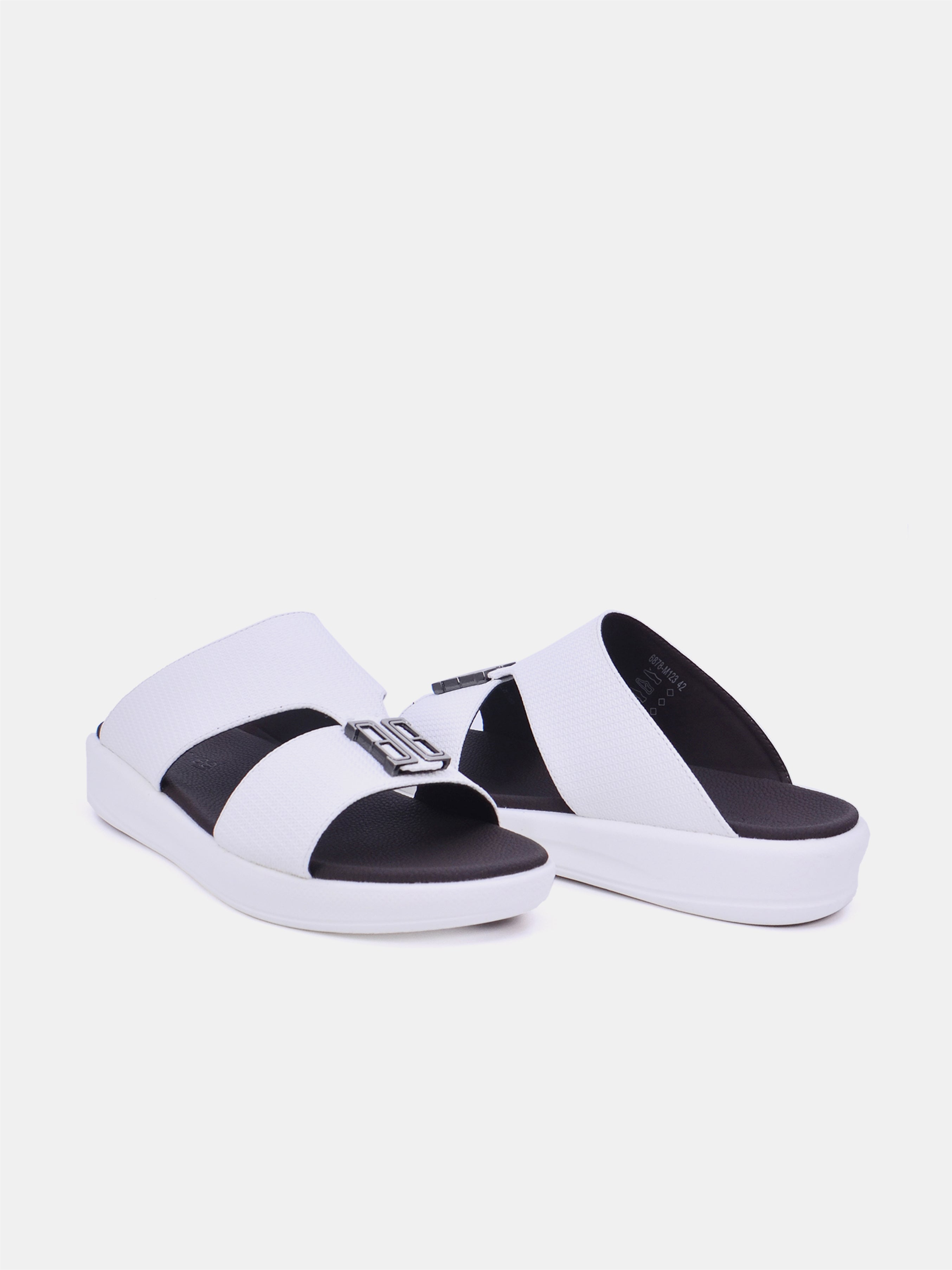 Barjeel Uno M123 Men's Sandals - White