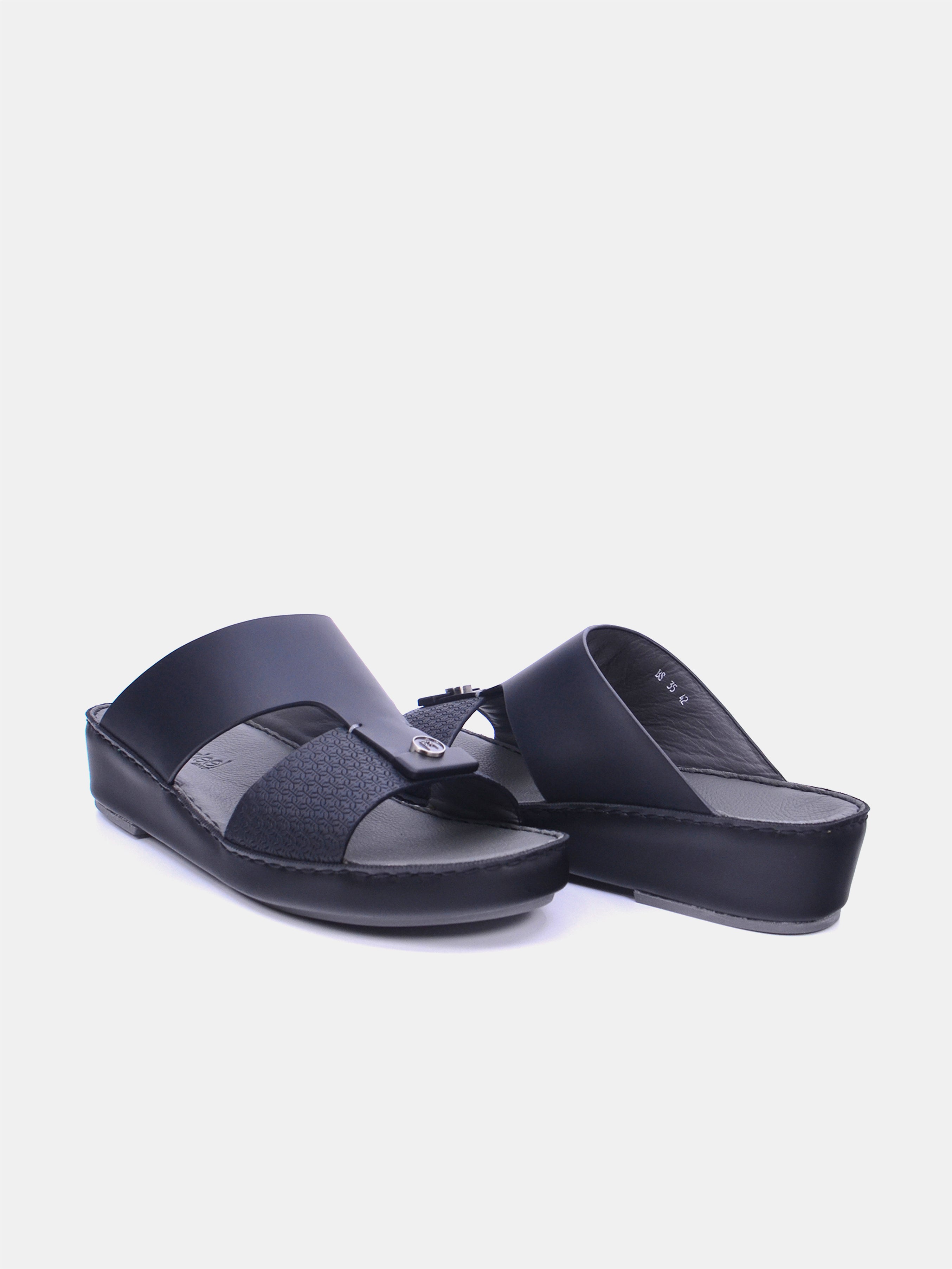 Barjeel Uno BS35 Men's Sandals - Black