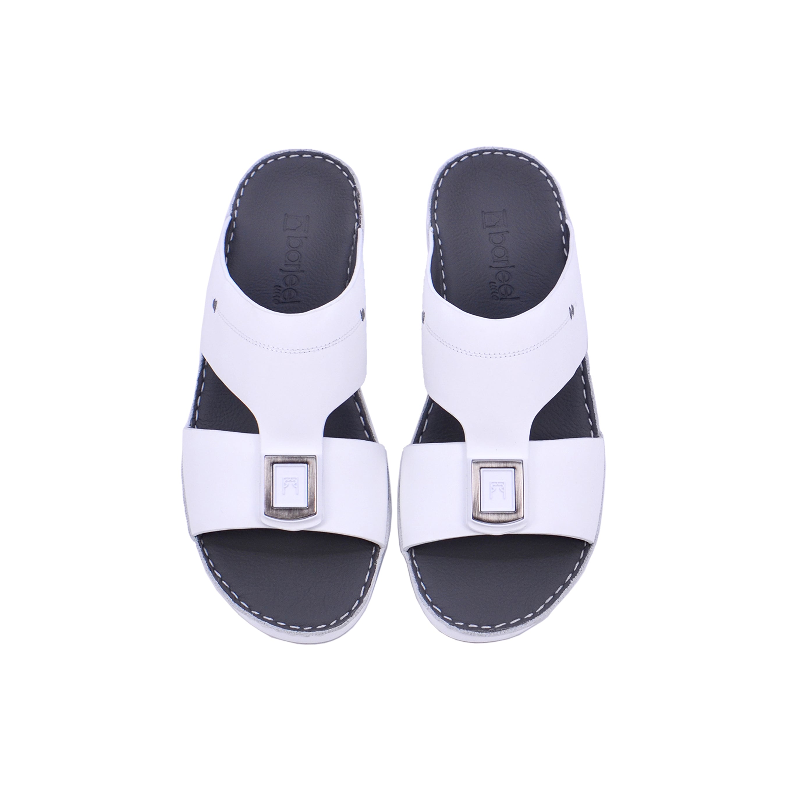 Barjeel Uno BS36 Men's Sandals - White