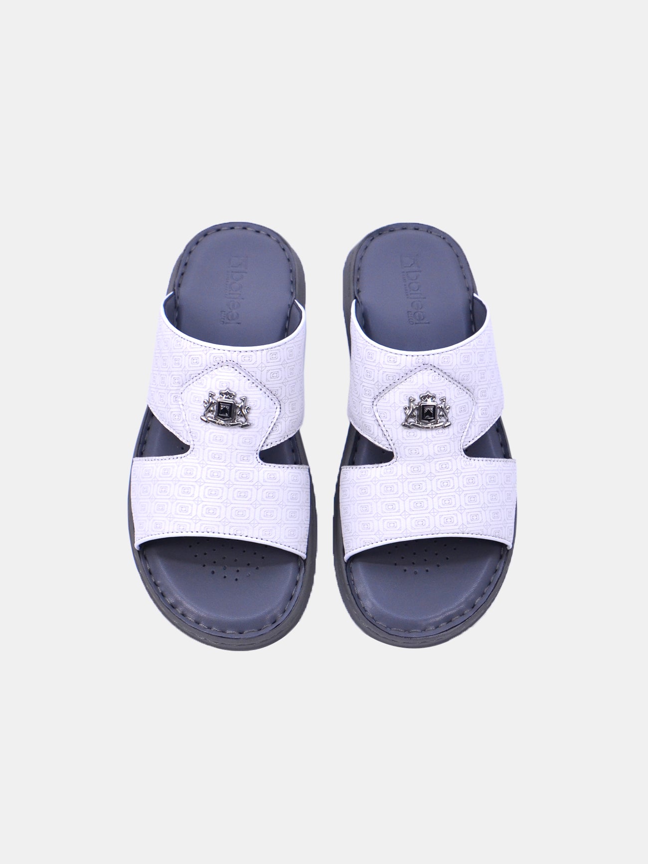 Barjeel Uno 21410 - 12 Men's Sandals - White