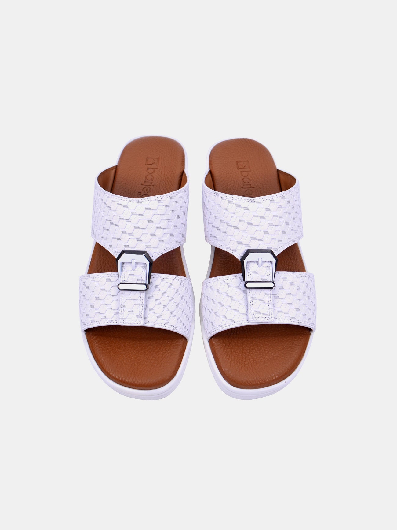 Barjeel Uno BJM11 Men's Sandals - White