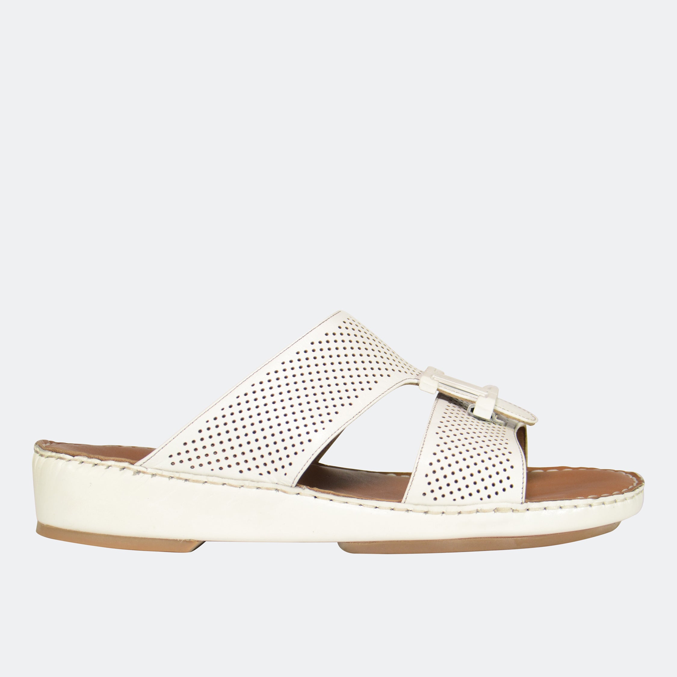 Barjeel Uno 004111 Men's Sandals-White