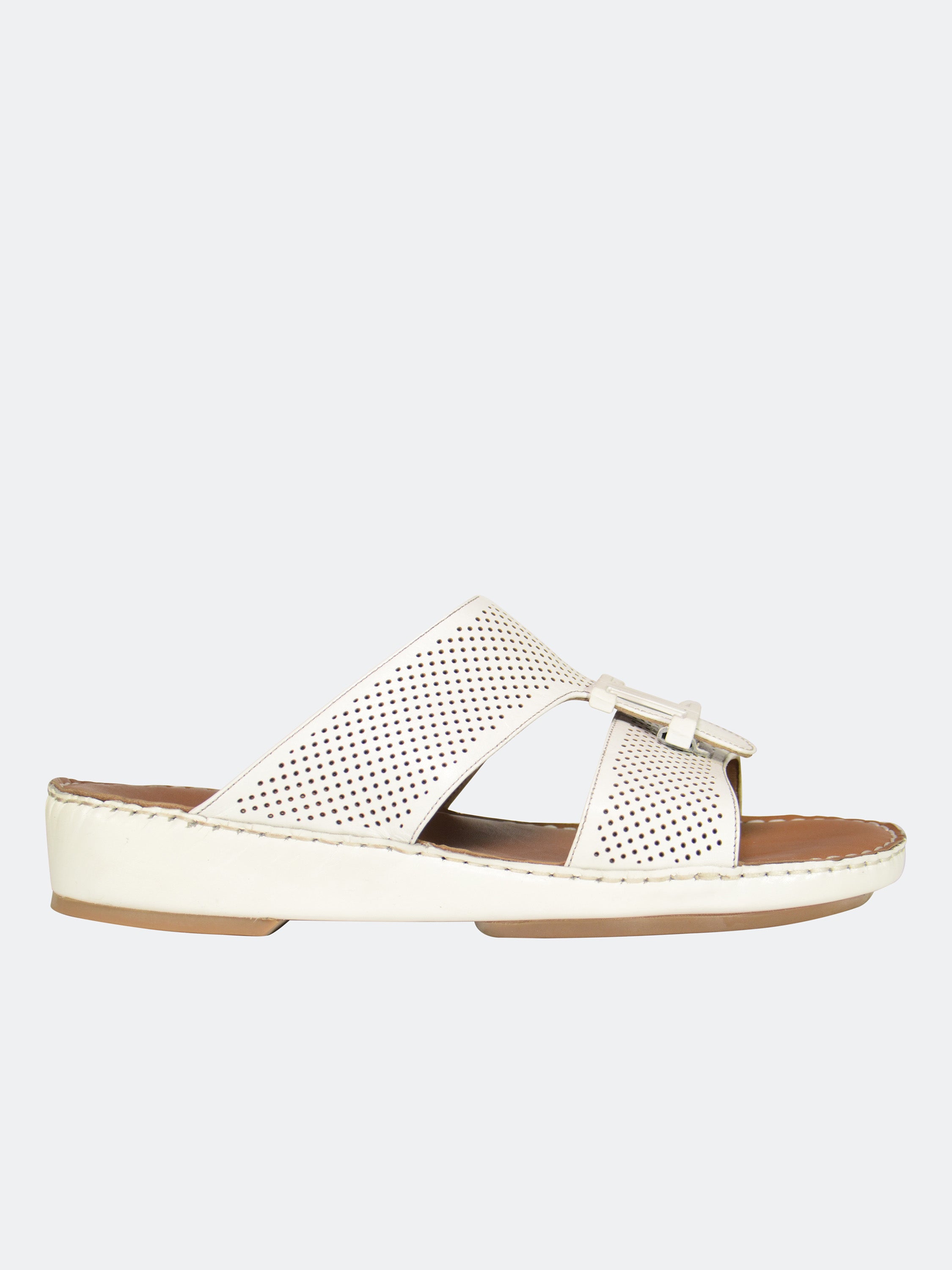 Barjeel Uno 004111 Men's Sandals-White