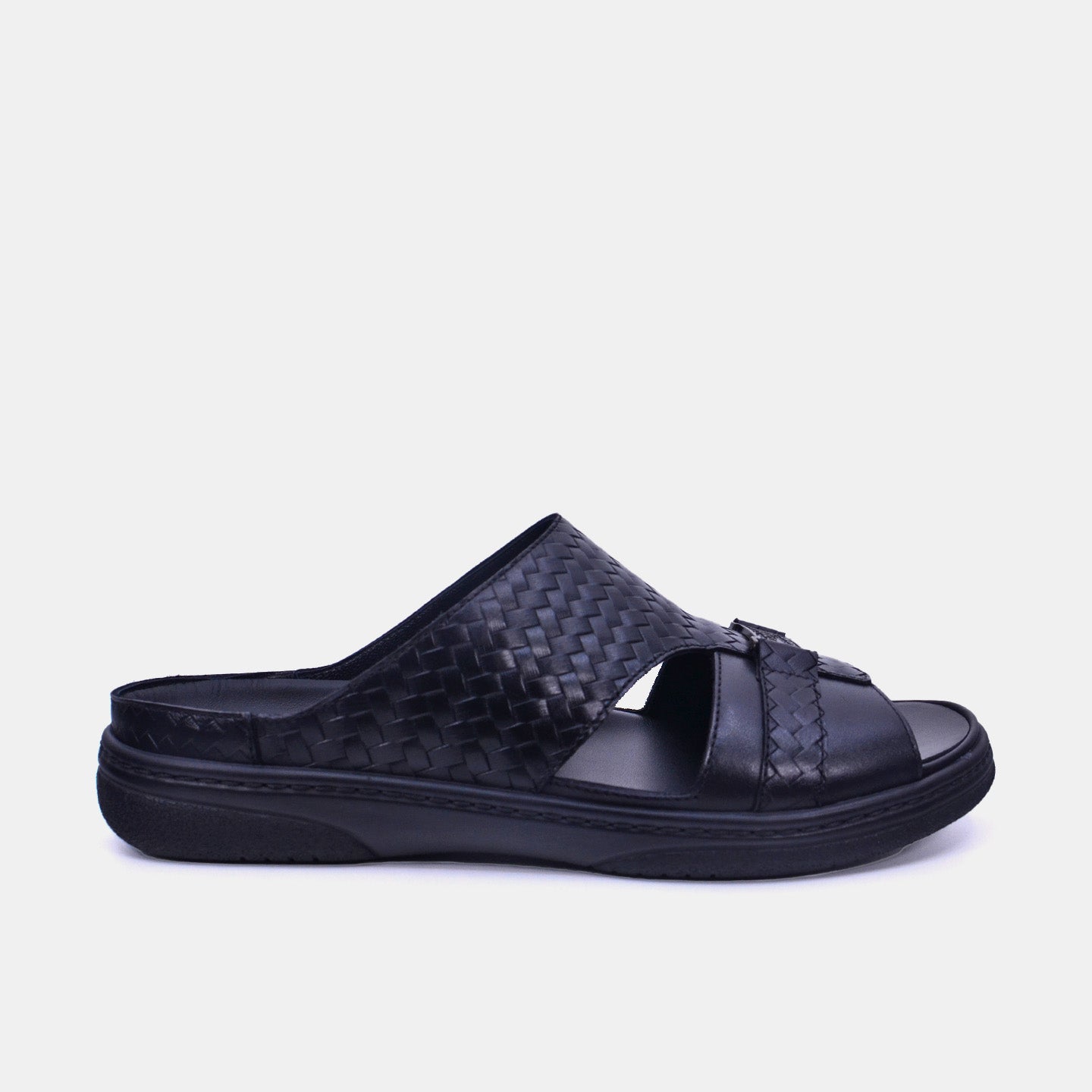 Barjeel Uno 2372 Men's Sandals-Black
