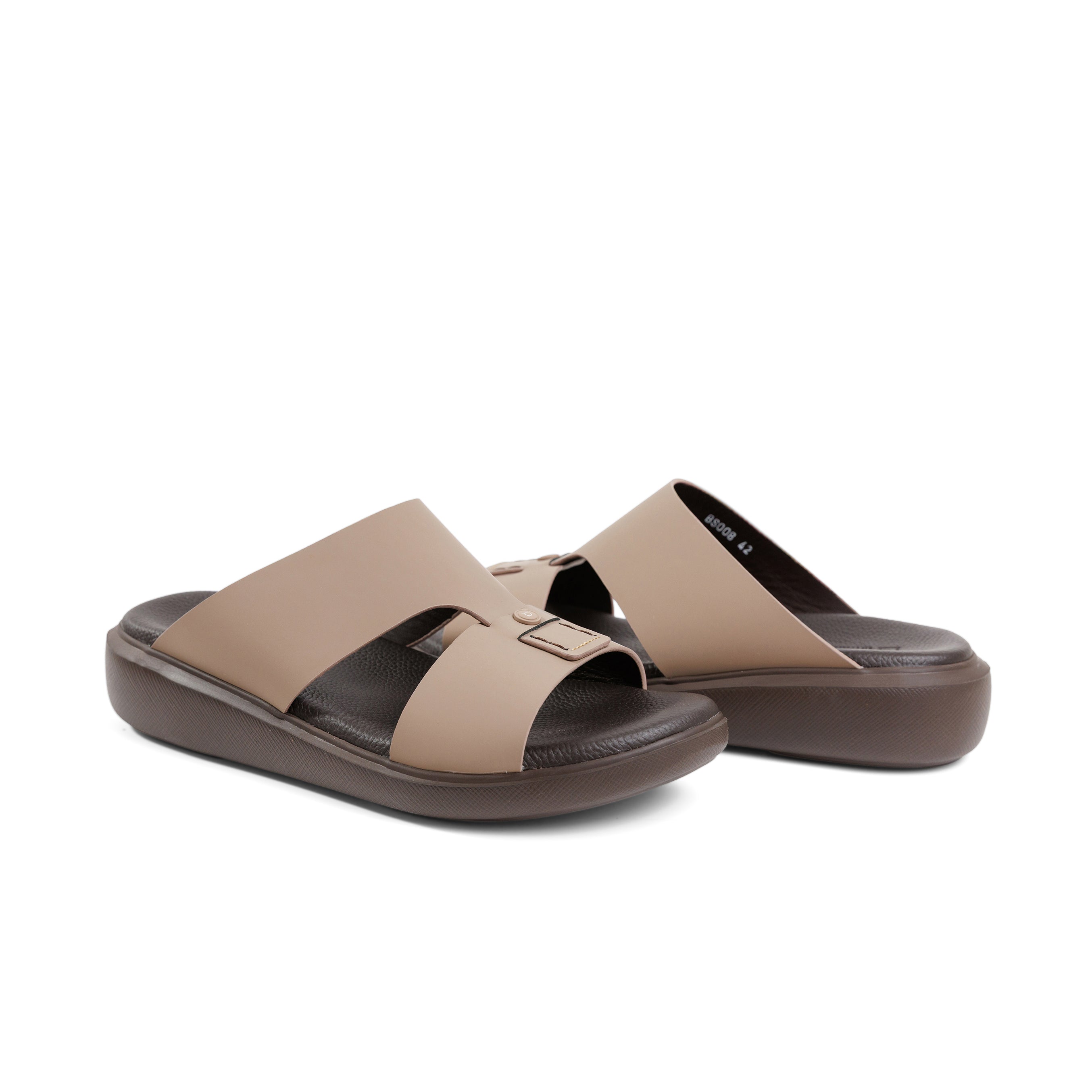 Barjeel Uno BS008 Men's Sandals - Beige