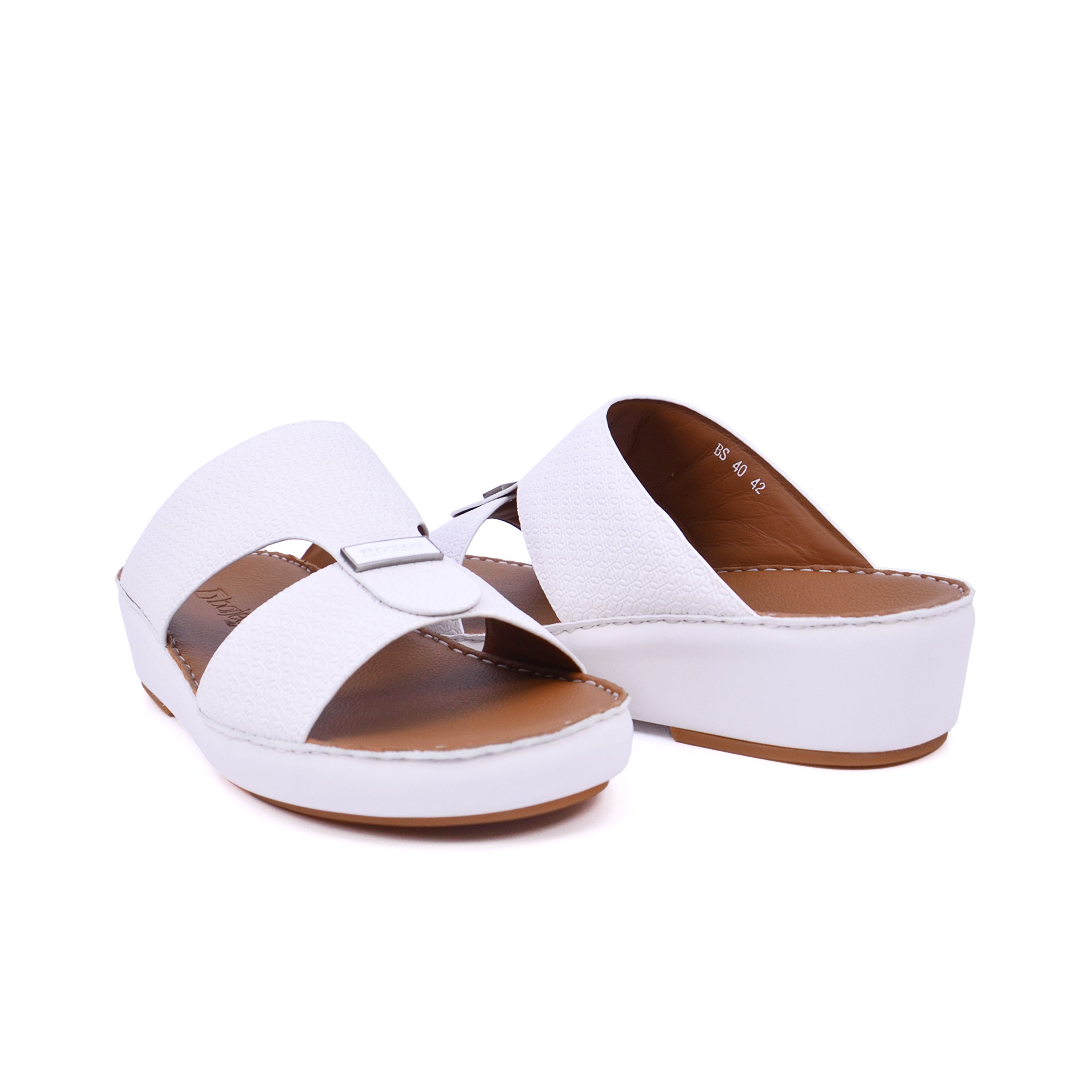 Barjeel Uno BS 40 Men's Sandals - White