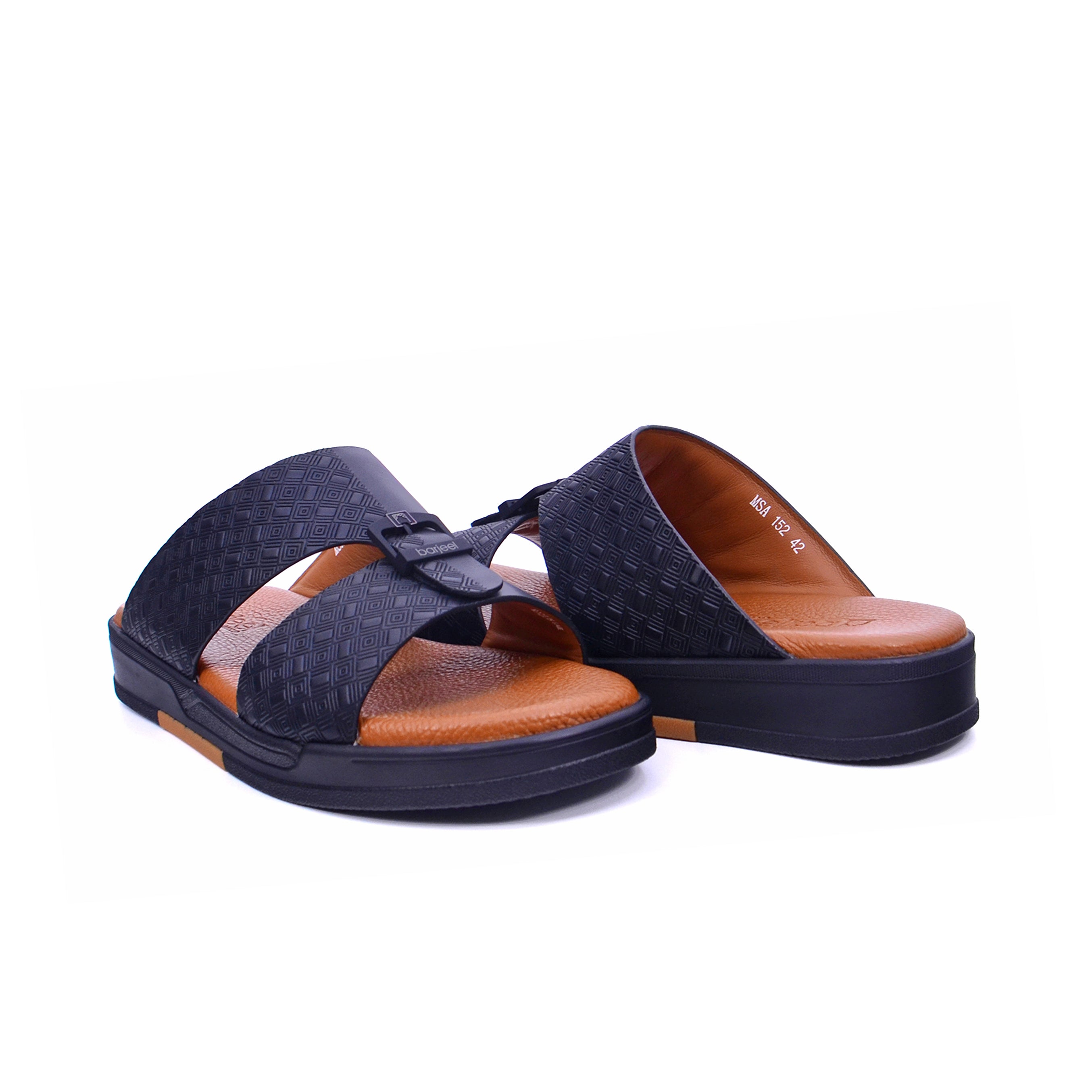 Barjeel Uno MSA 152 Men's Sandals - Black